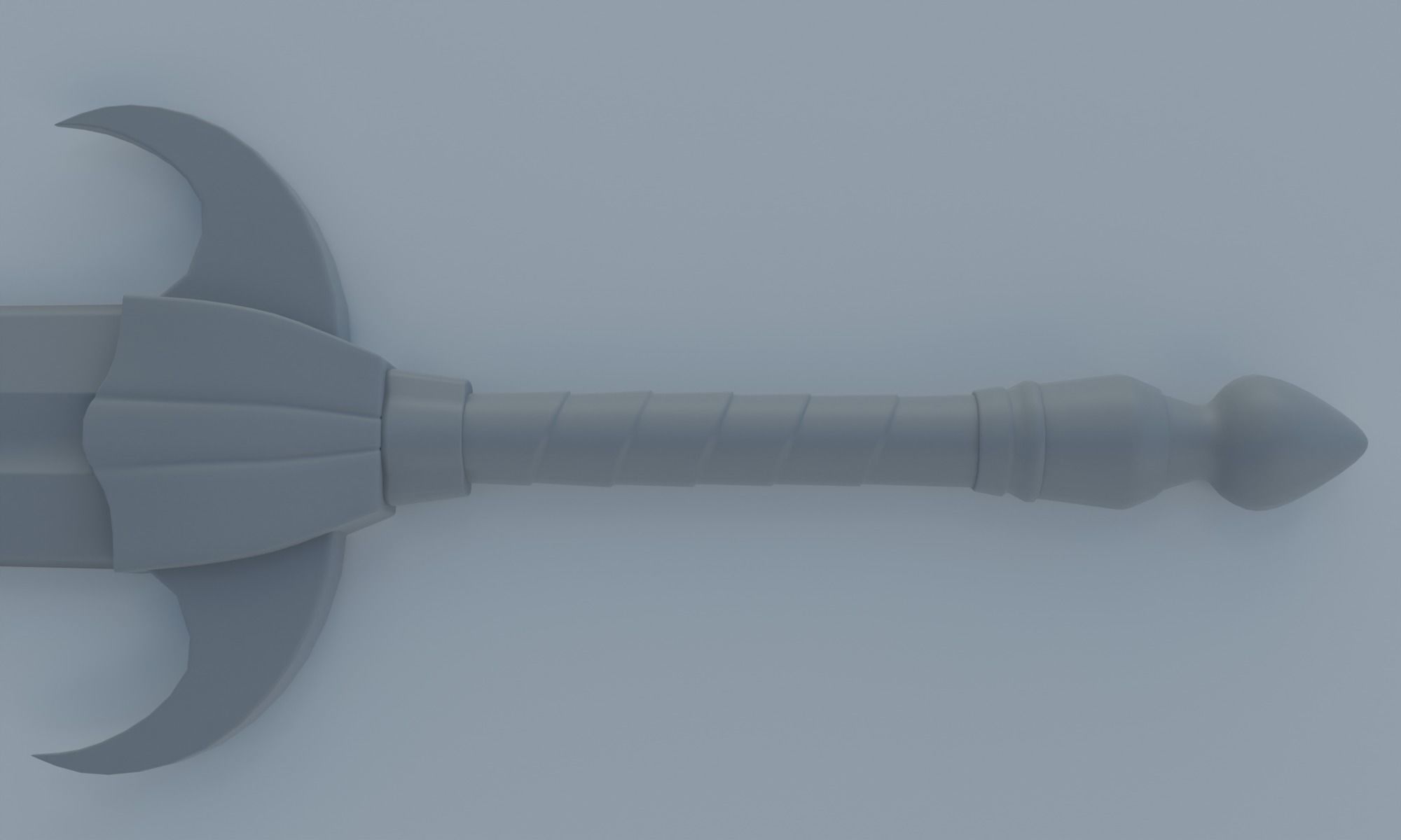 Fantasy sword low poly 3D model PBR weapon Low-poly 3D model_19