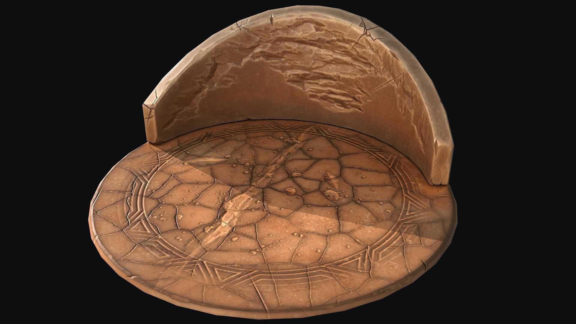 Stylized Portal Free low-poly 3D model_2