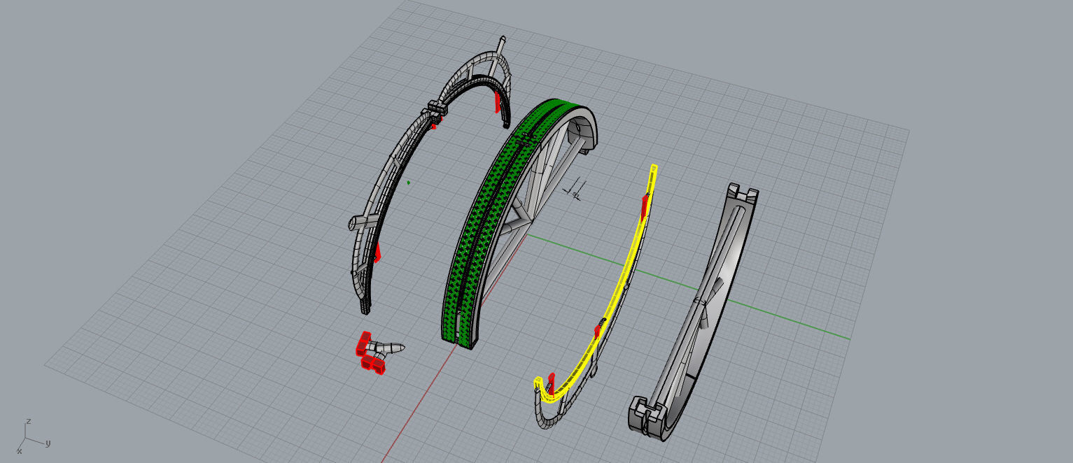 Tiffany bracelet  with diamonds 3D print model_1