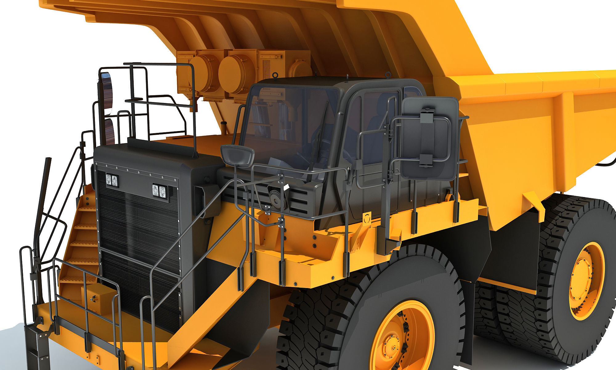 Off Highway Mining Dump Truck 3D model_13