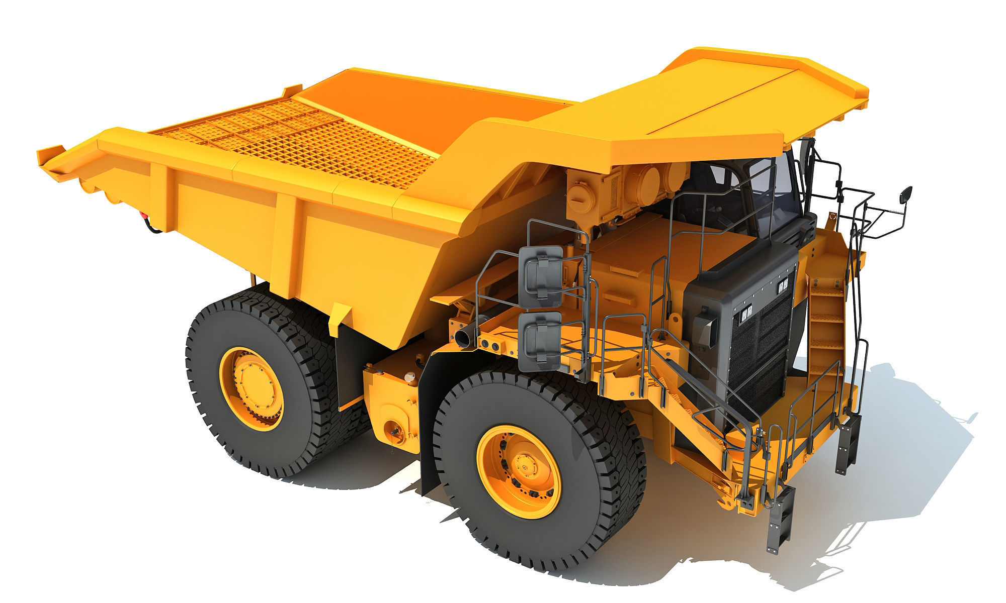 Off Highway Mining Dump Truck 3D model_10