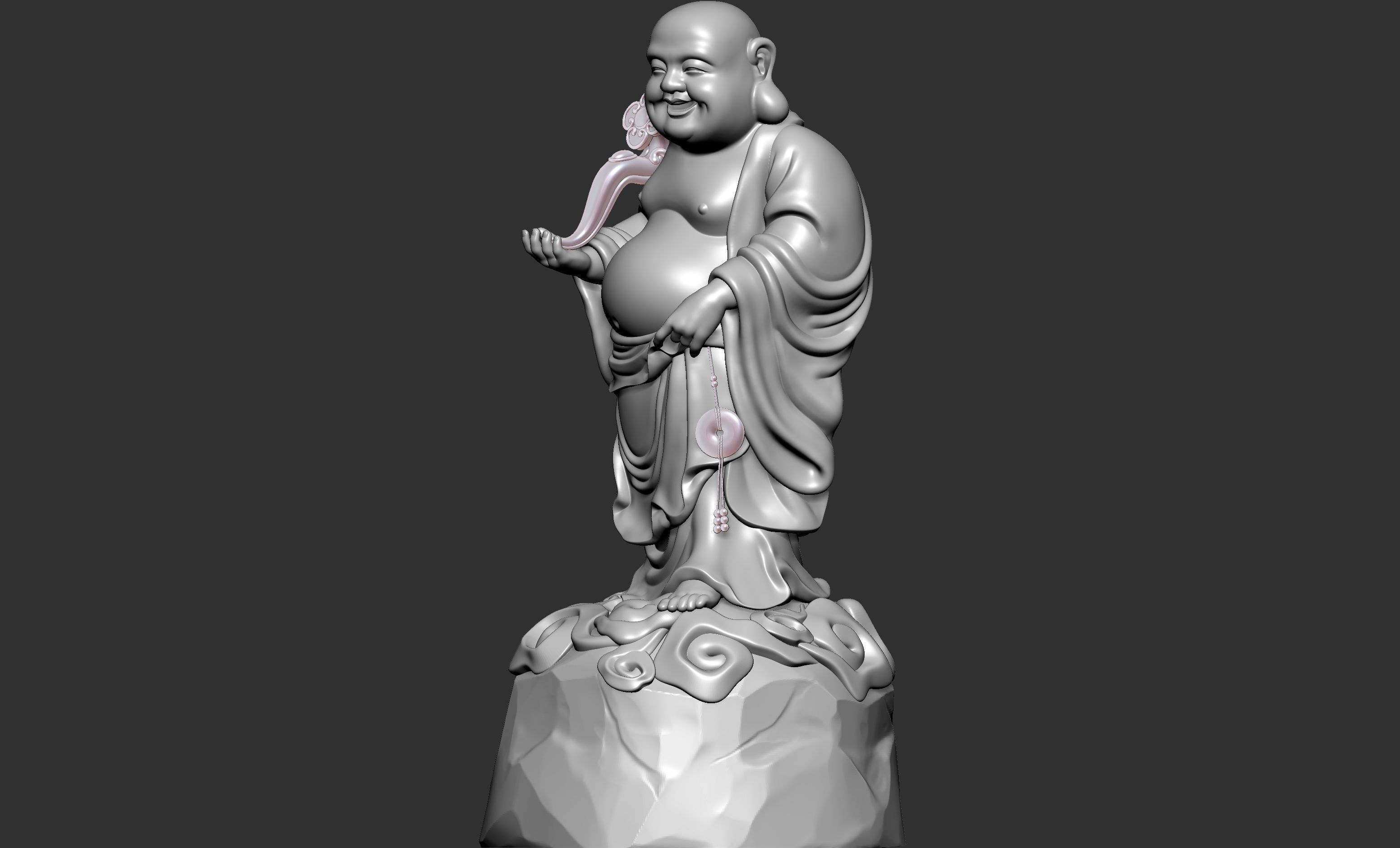 Maitreya Buddha 3D model_2