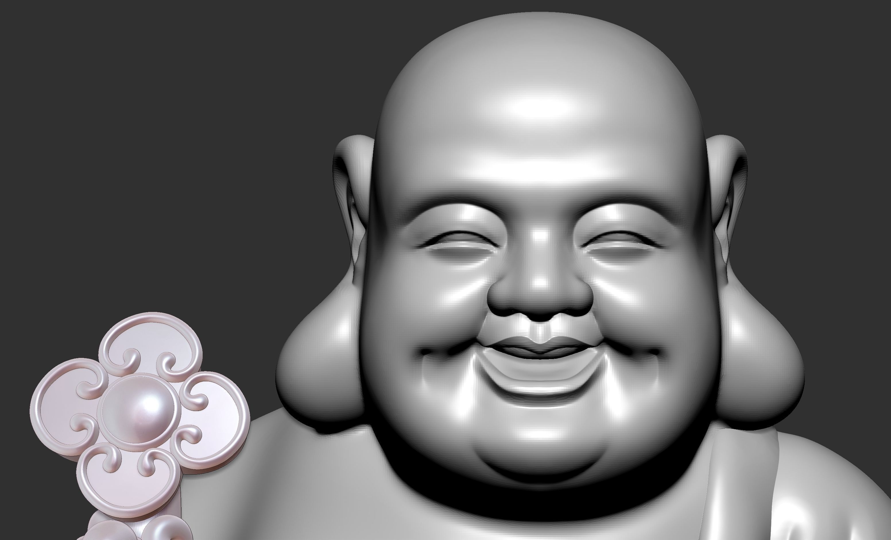 Maitreya Buddha 3D model_7