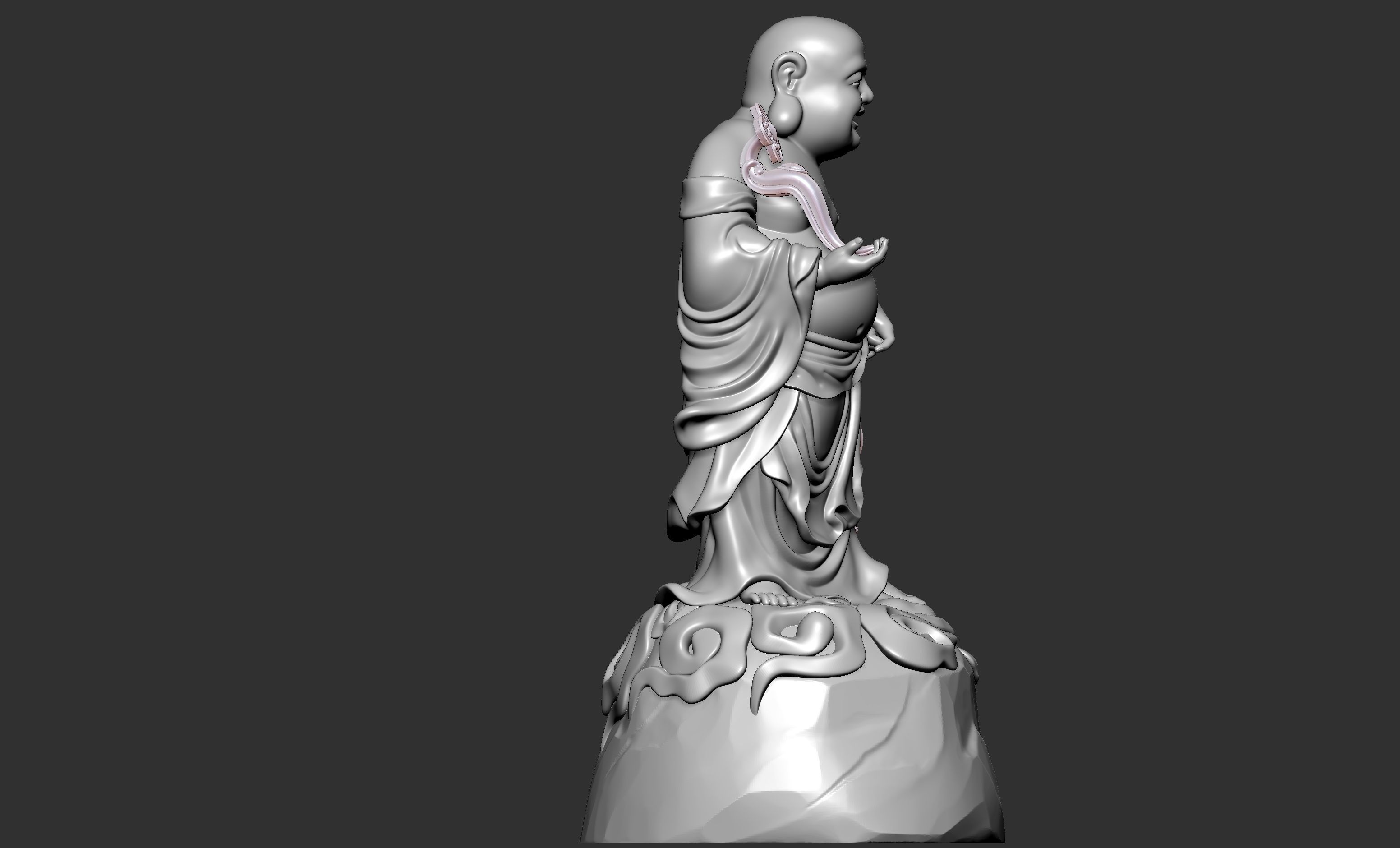 Maitreya Buddha 3D model_6