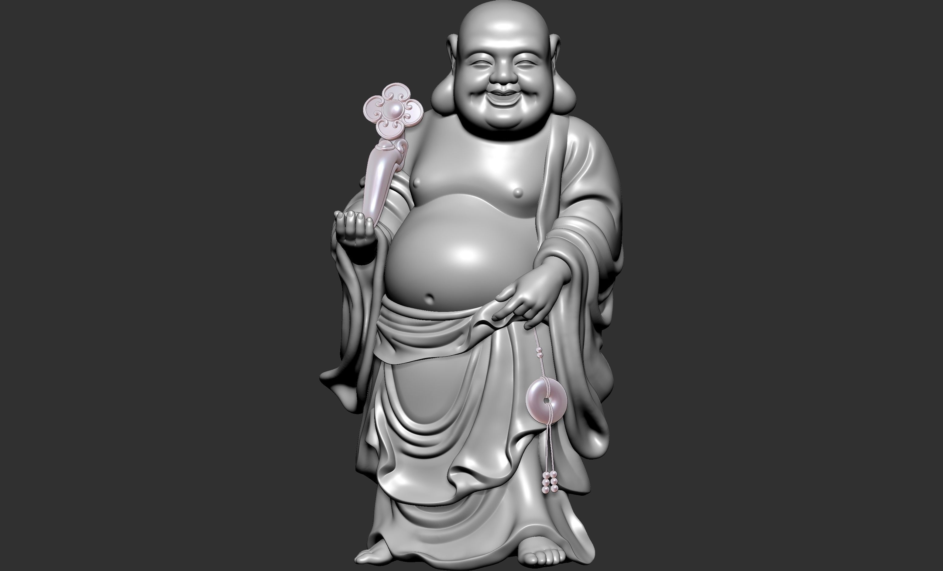 Maitreya Buddha 3D model_10