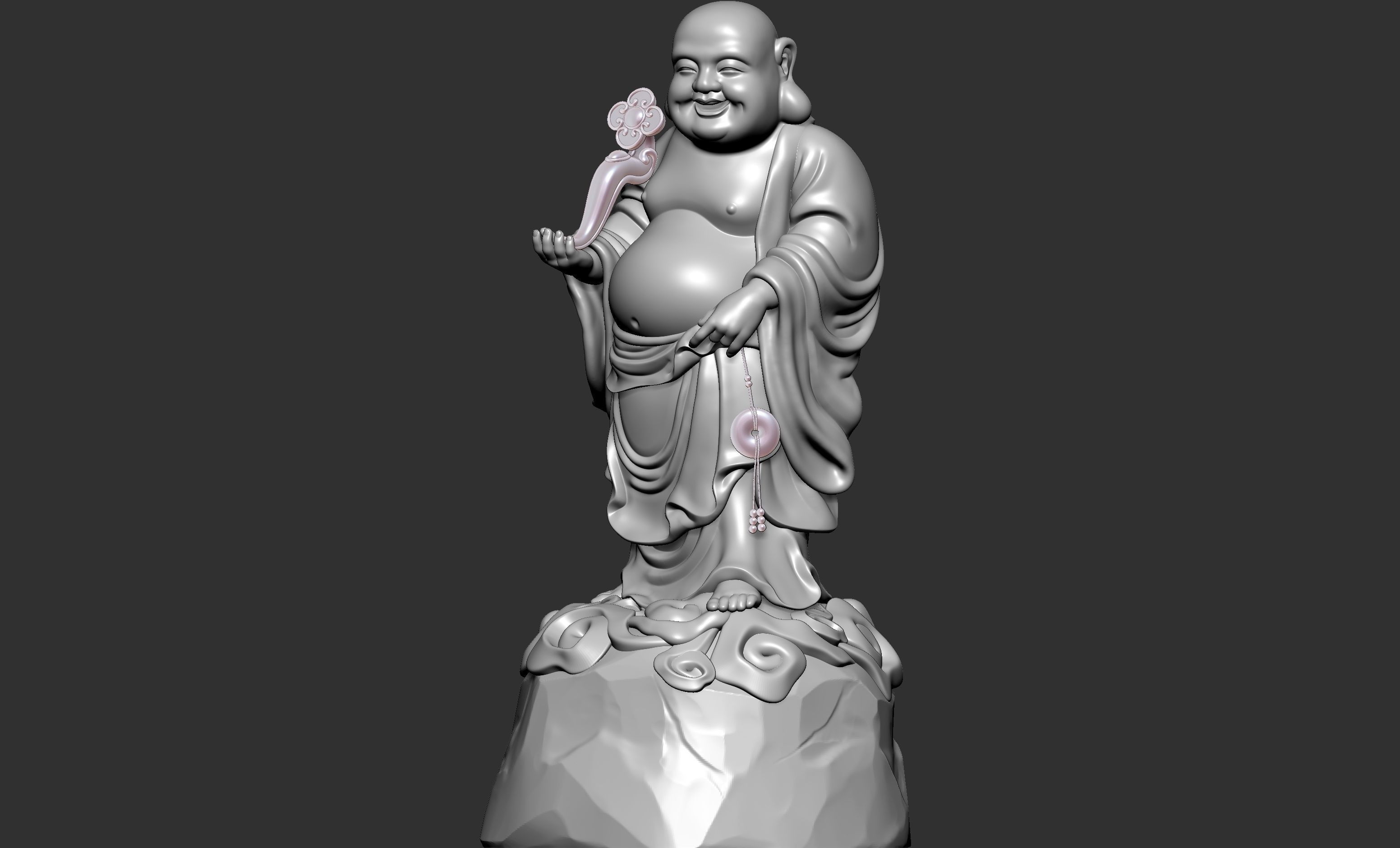Maitreya Buddha 3D model_1