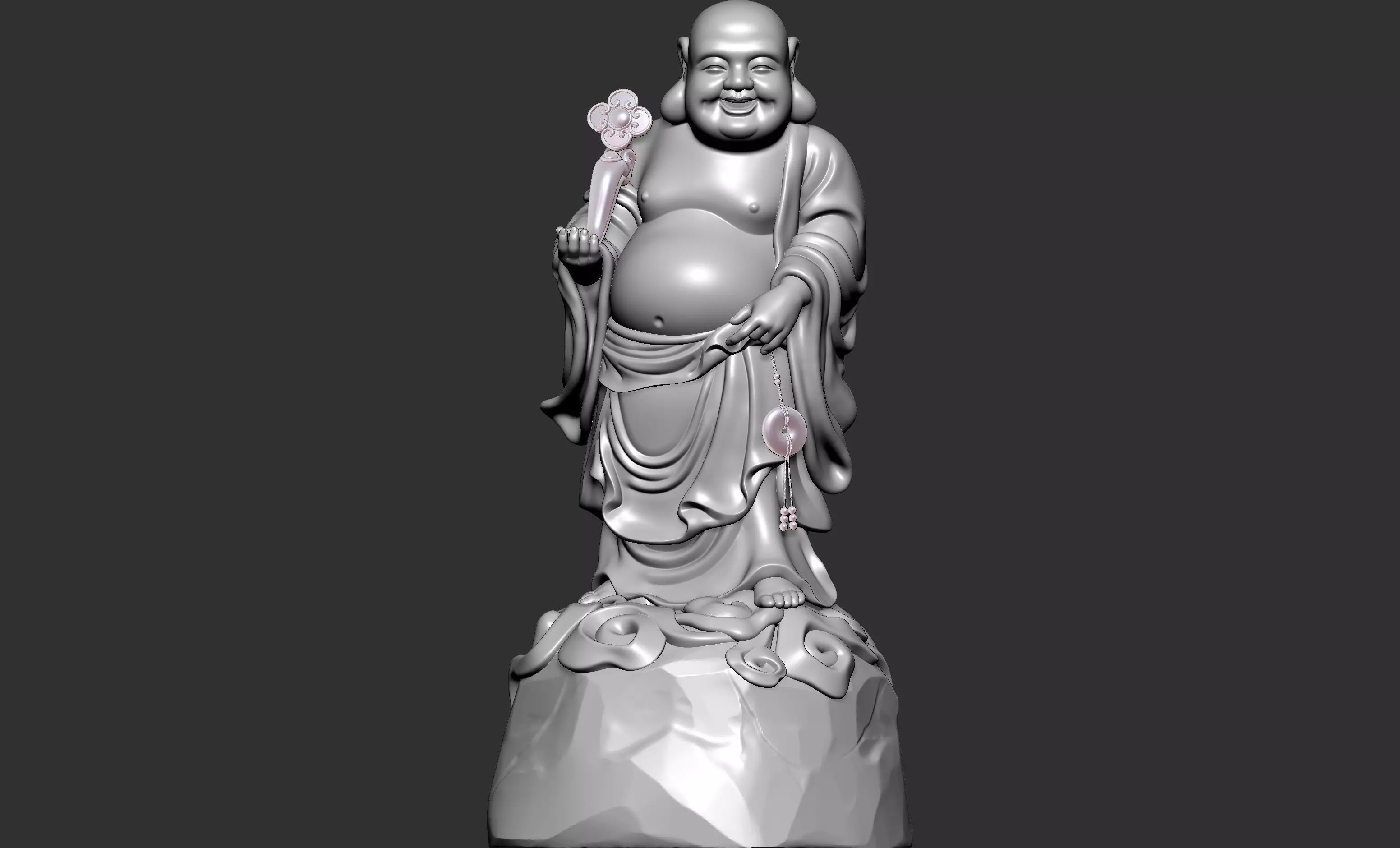 Maitreya Buddha 3D model_0