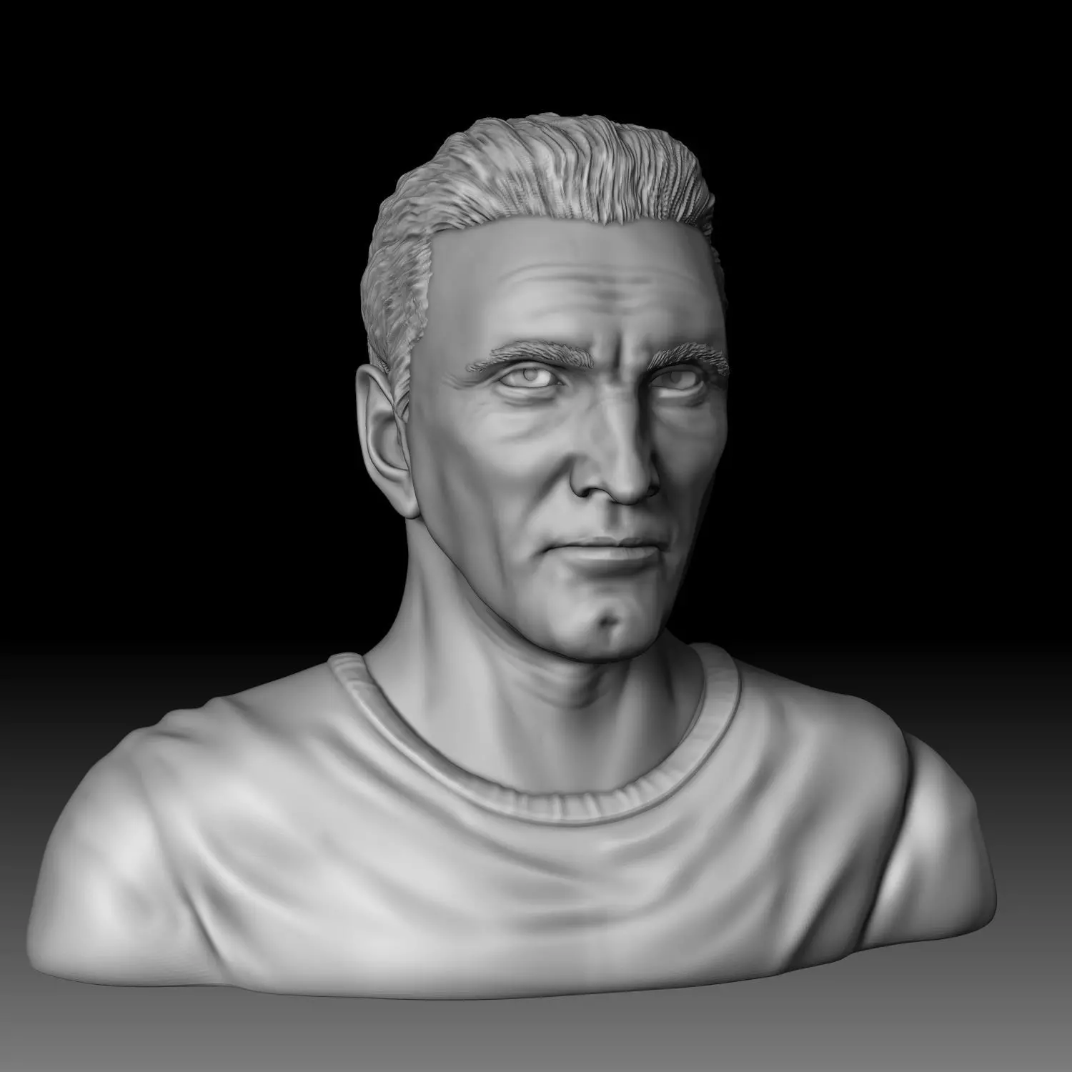 Kirk Douglas Spartacus bust 3D print model_0
