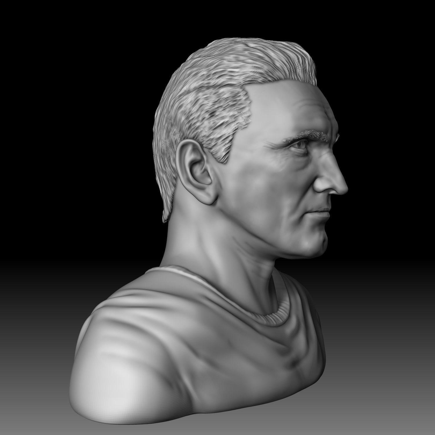 Kirk Douglas Spartacus bust 3D print model_2