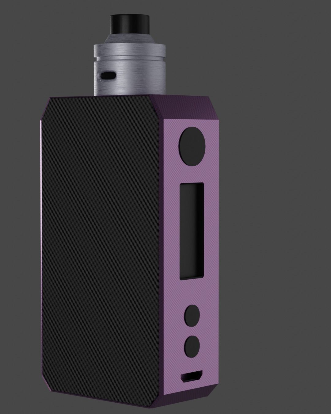 vape mod and RDA 3D model | CGTrader
