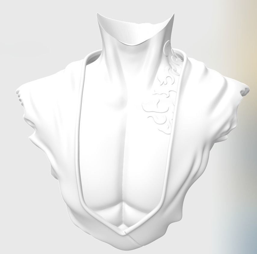 Sasuke Uchiha Bust stl 3D print model_2