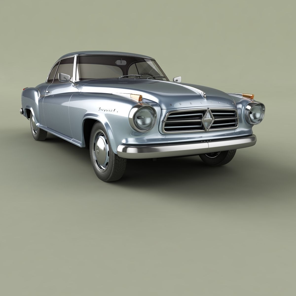 Borgward Isabella Coupe 3D model_9