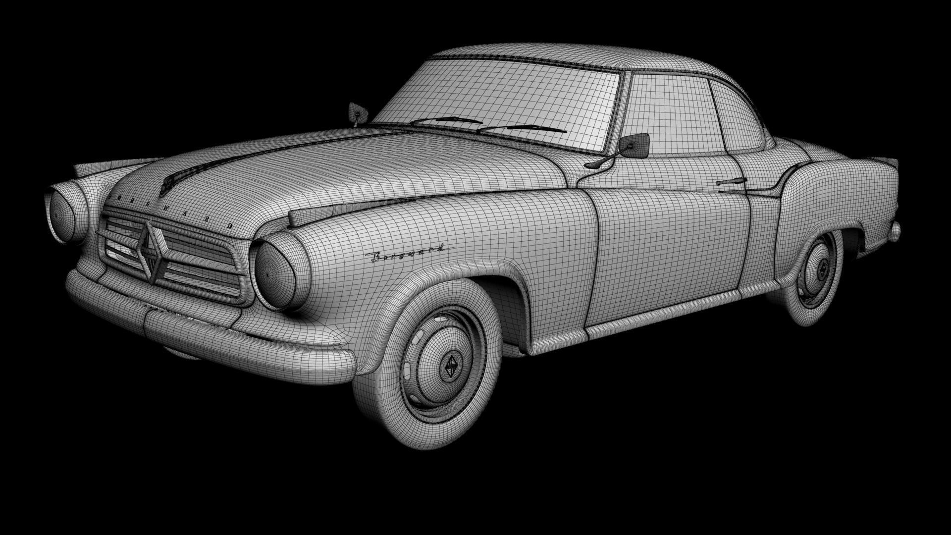 Borgward Isabella Coupe 3D model_14