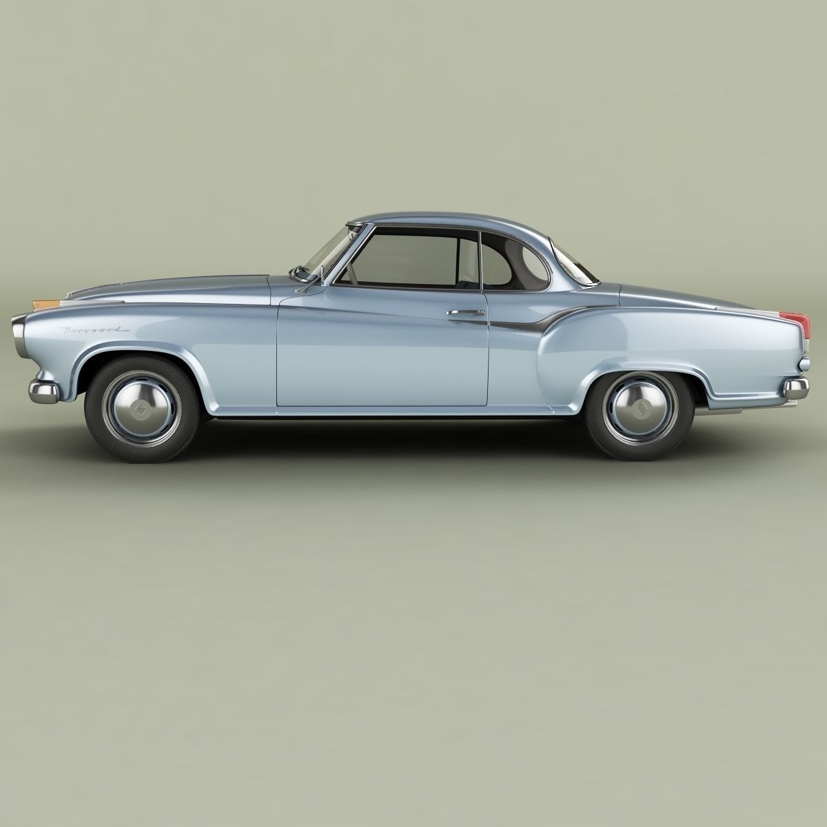 Borgward Isabella Coupe 3D model_1