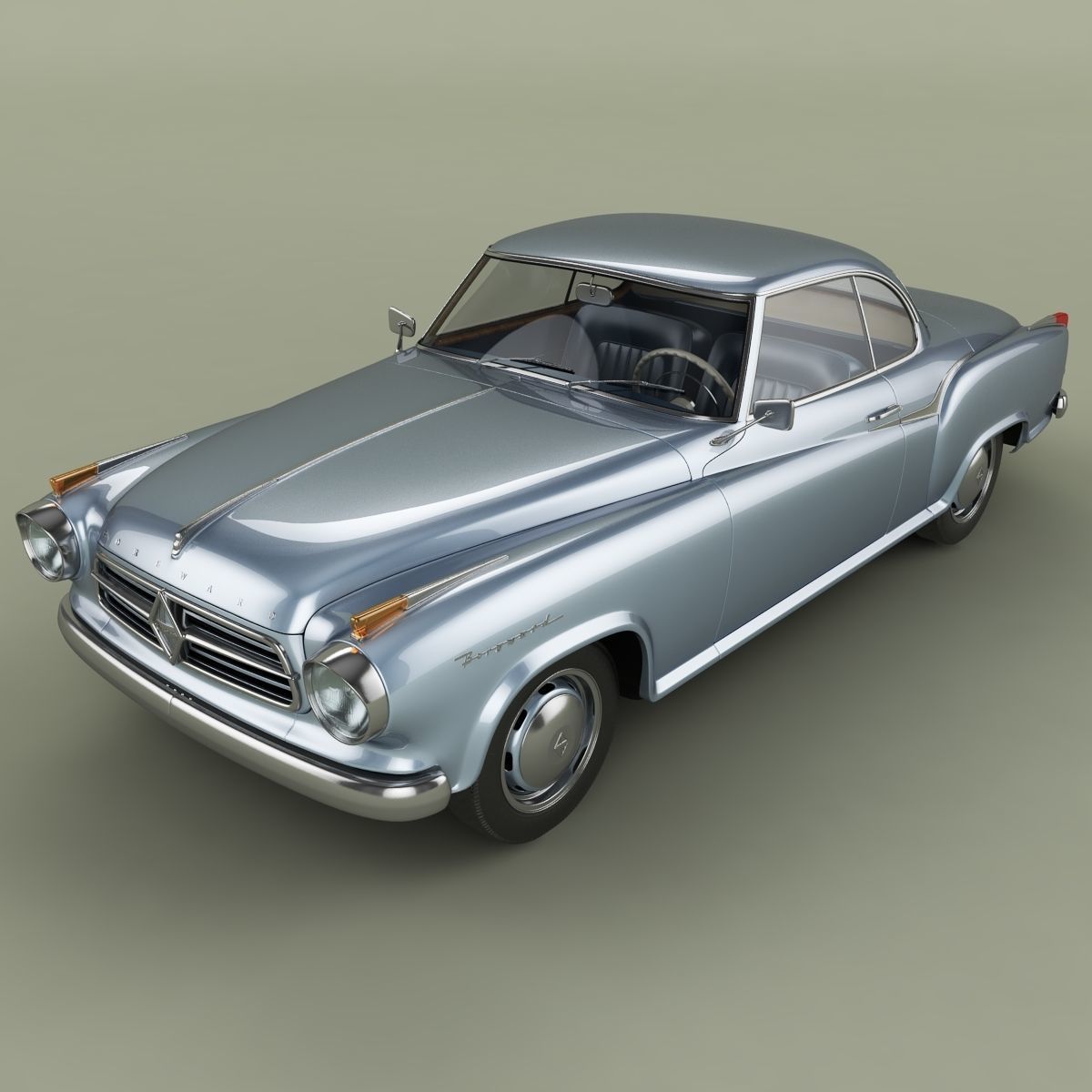 Borgward Isabella Coupe 3D model_5