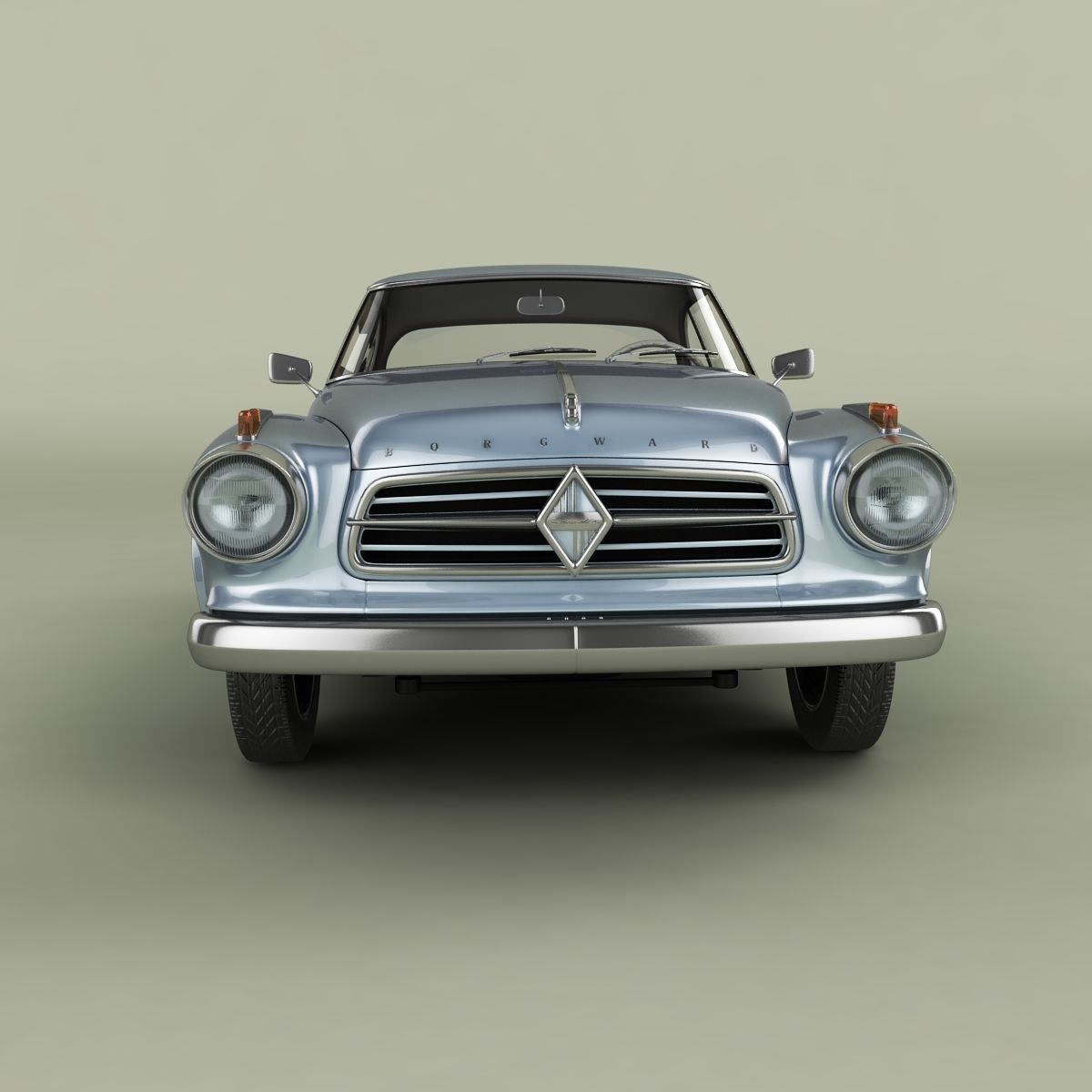 Borgward Isabella Coupe 3D model_4