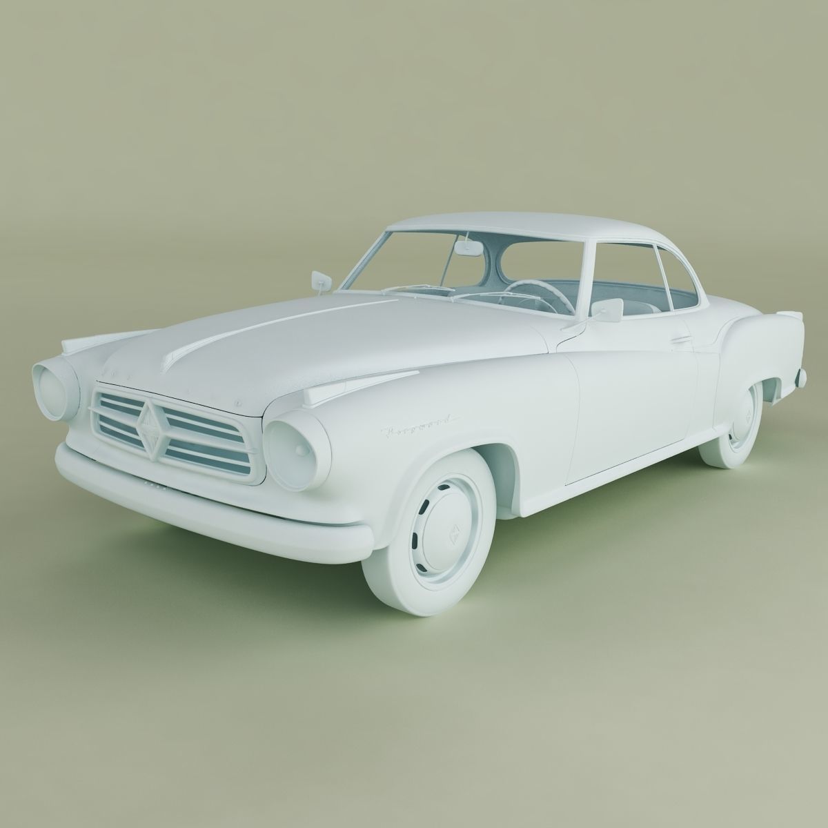 Borgward Isabella Coupe 3D model_10