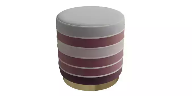 Colorful Velvet Ottoman