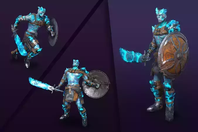 Draugr Warrior With Sword And Shield