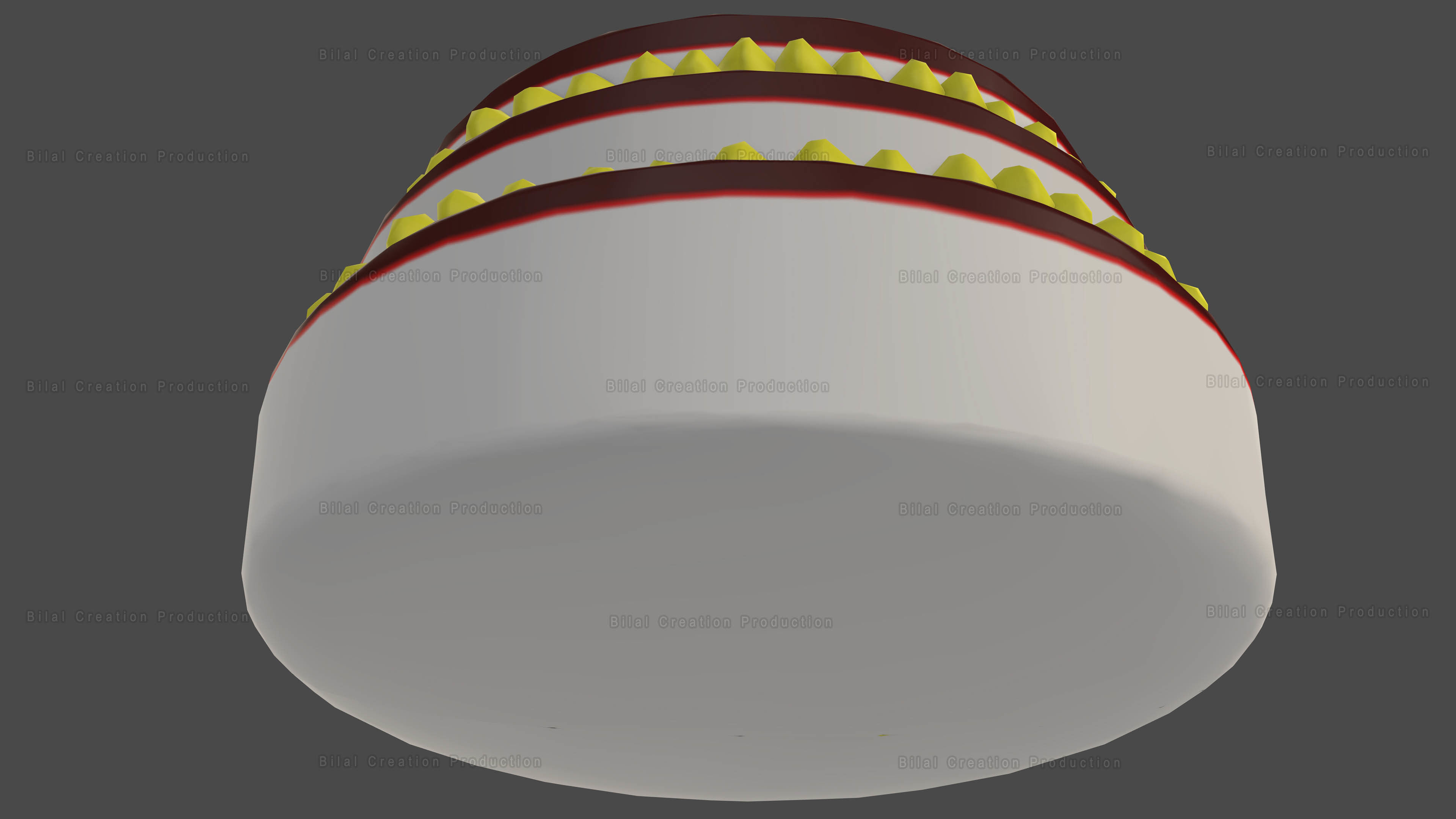 Marriage Anniversary Cake FREE Low-poly 3D model_12