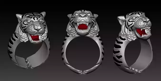 lion ring royal bengal tiger ring