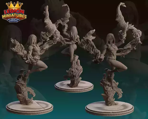 MARVEL CRISIS PROTOCOL JESSICA PRESUPPORTED INCLUDED 3D print