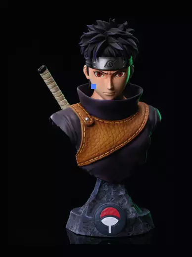 Sishui Uchiha bust  3D print model_0