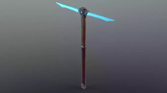 Pickaxe - Diamond Low-poly 3D model