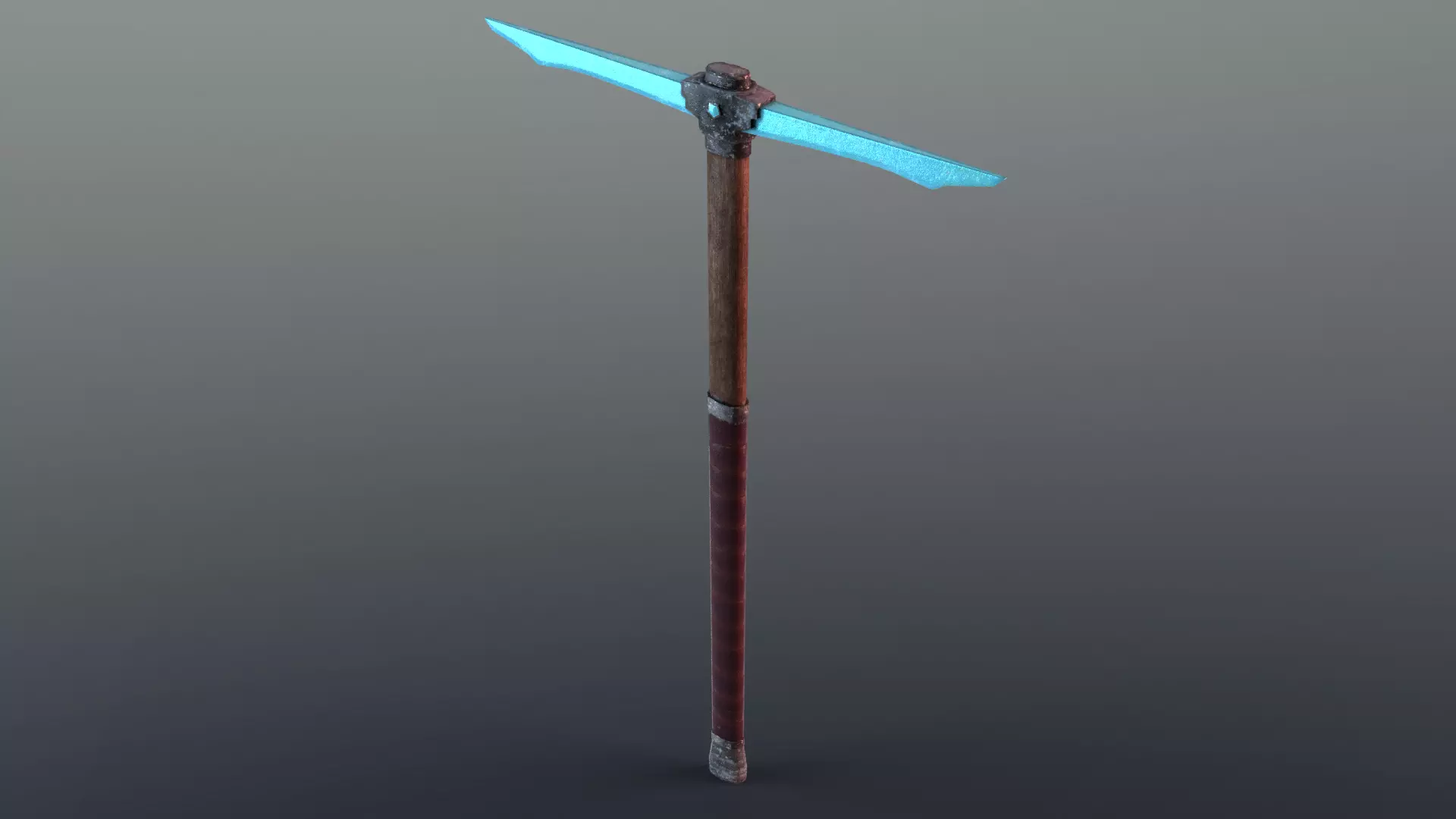 Pickaxe - Diamond Low-poly 3D model