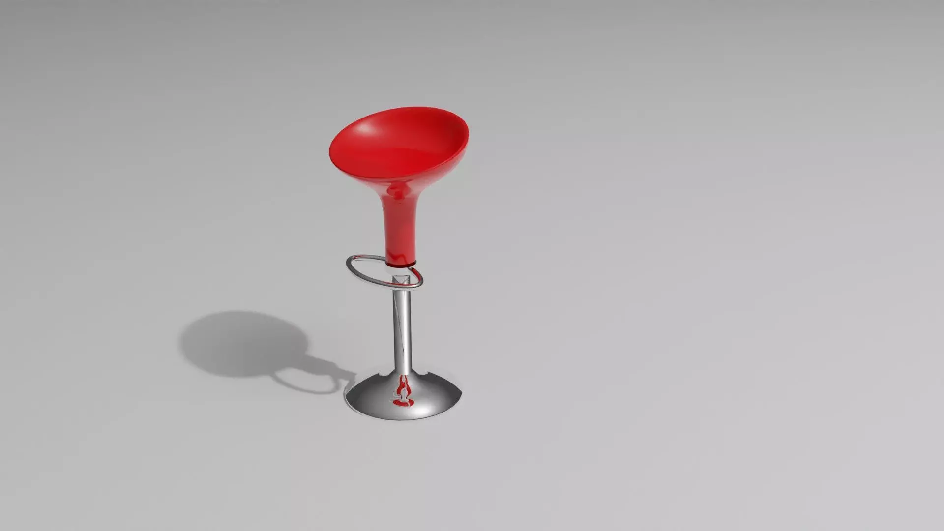 High Dining Chair 3D model_0