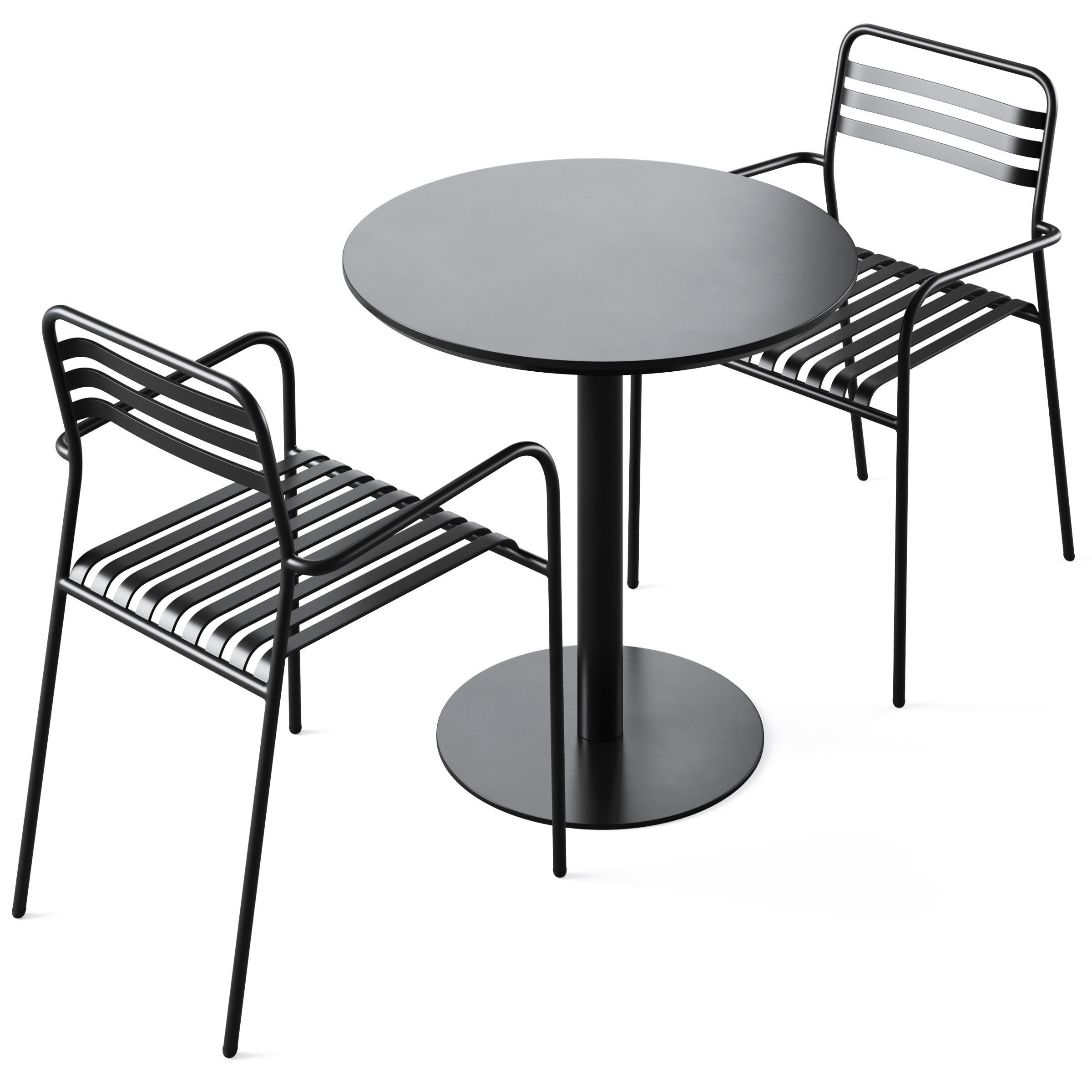 Armchair MANNI by LA REDOUTE and Dining table Calgary by Cosmo 3D model_3