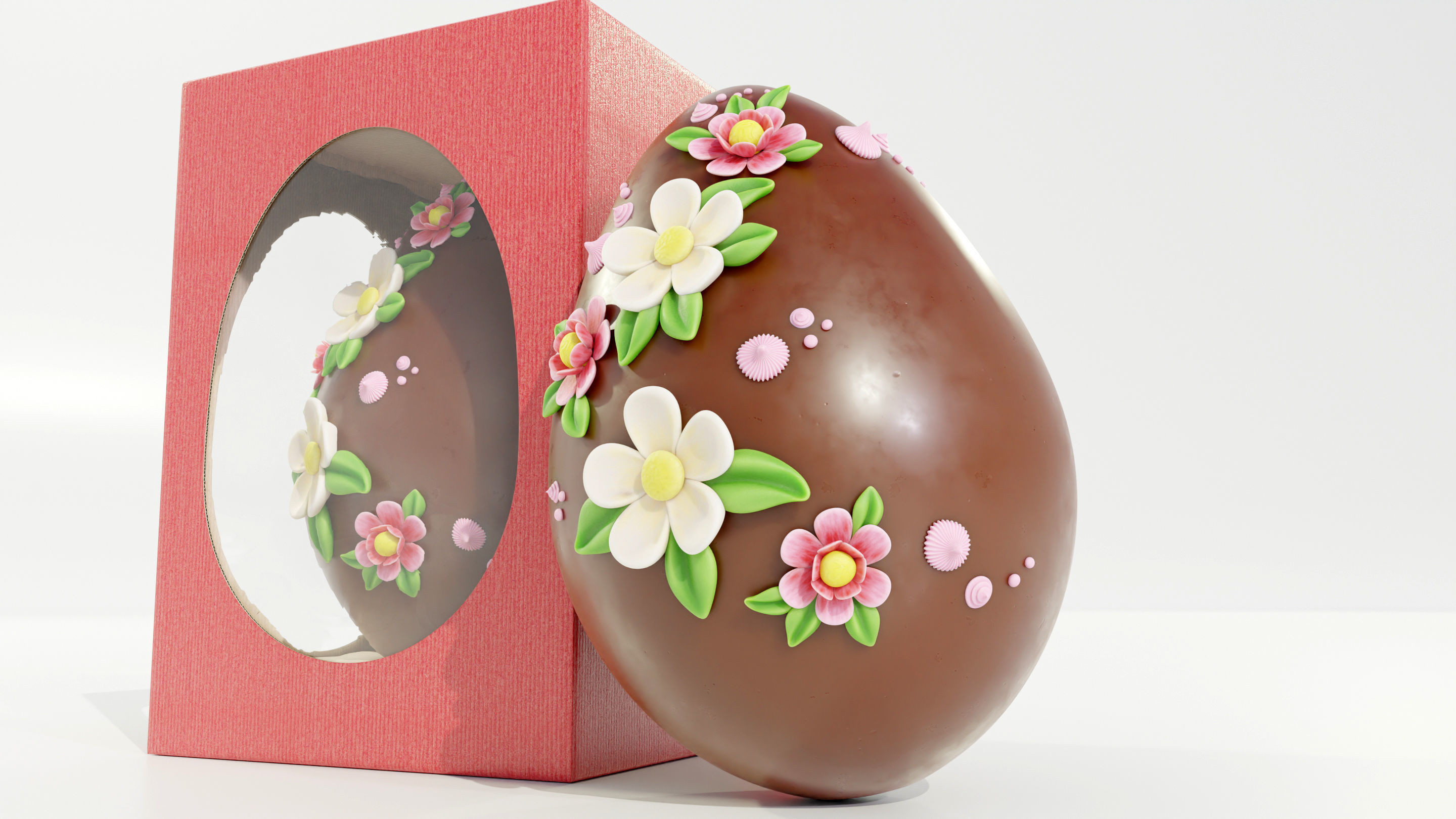 Decorated Easter Egg 3D model_8