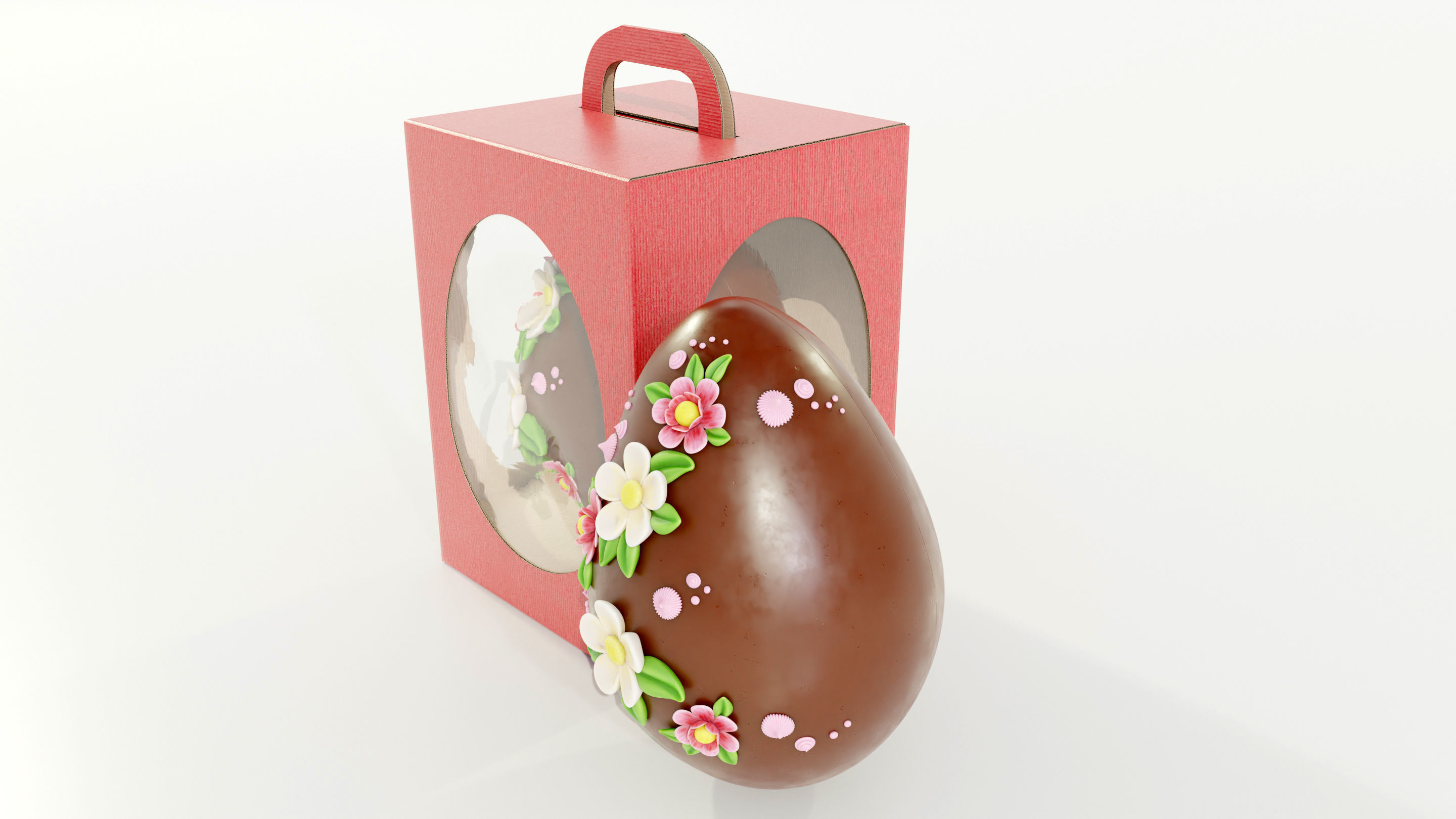 Decorated Easter Egg 3D model_3