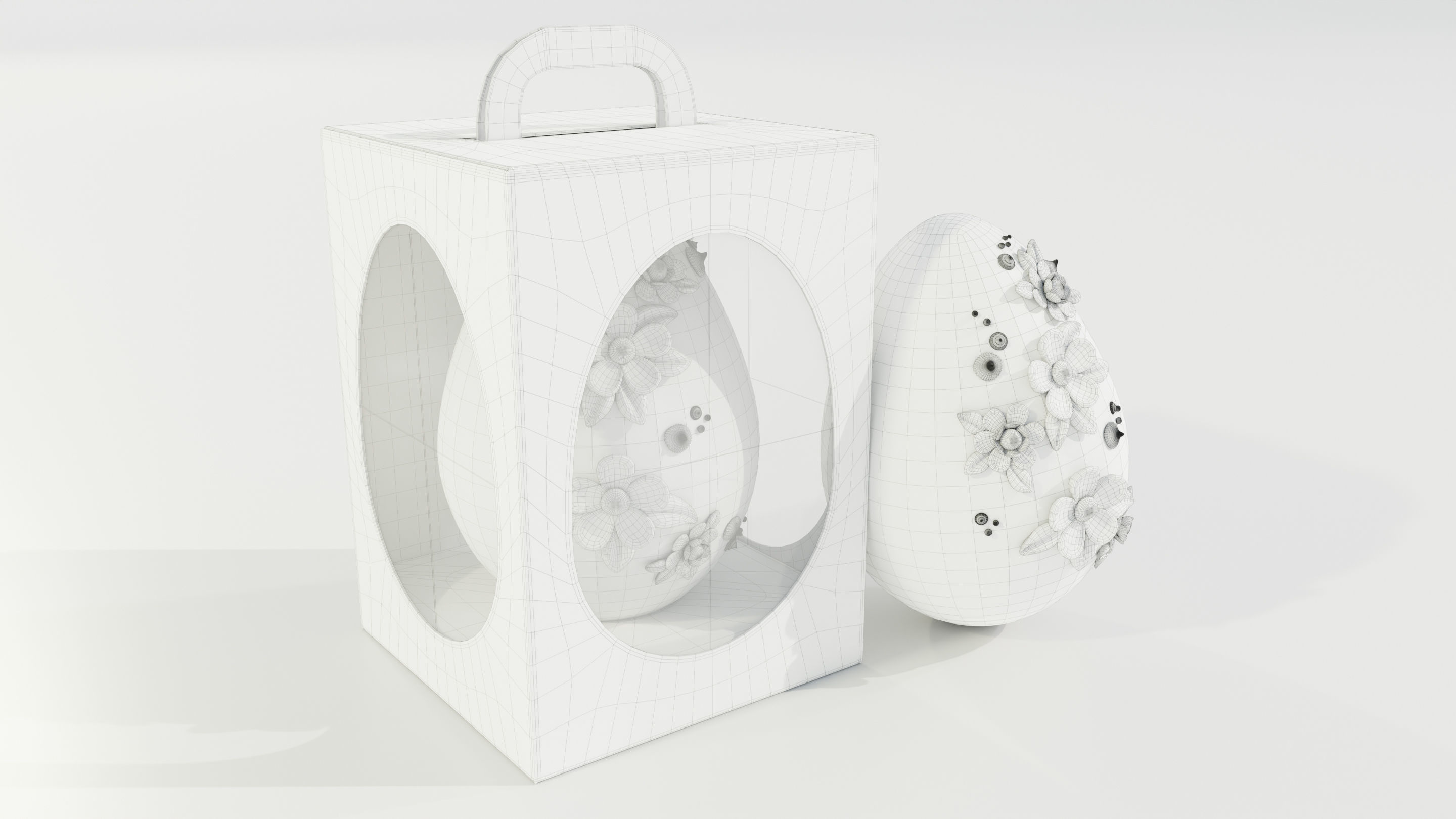 Decorated Easter Egg 3D model_16