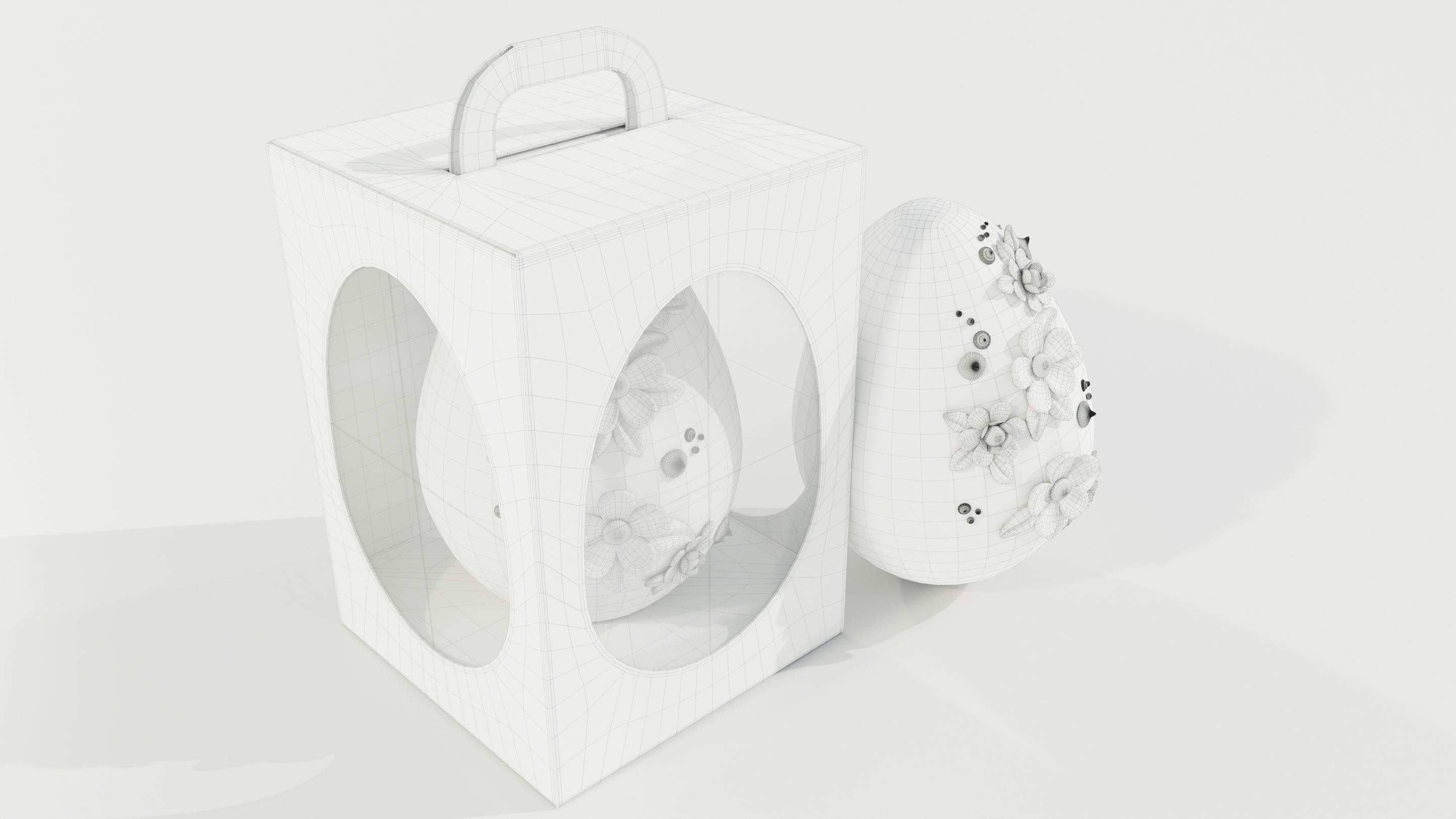 Decorated Easter Egg 3D model_12