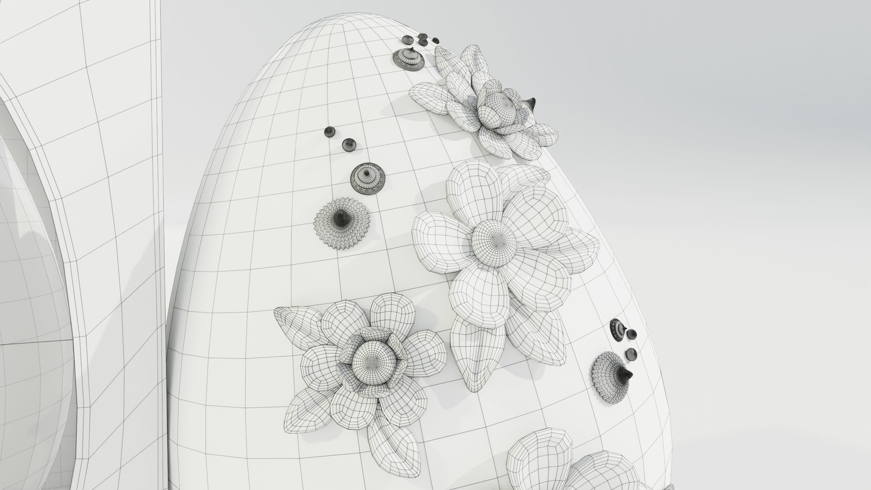 Decorated Easter Egg 3D model_19