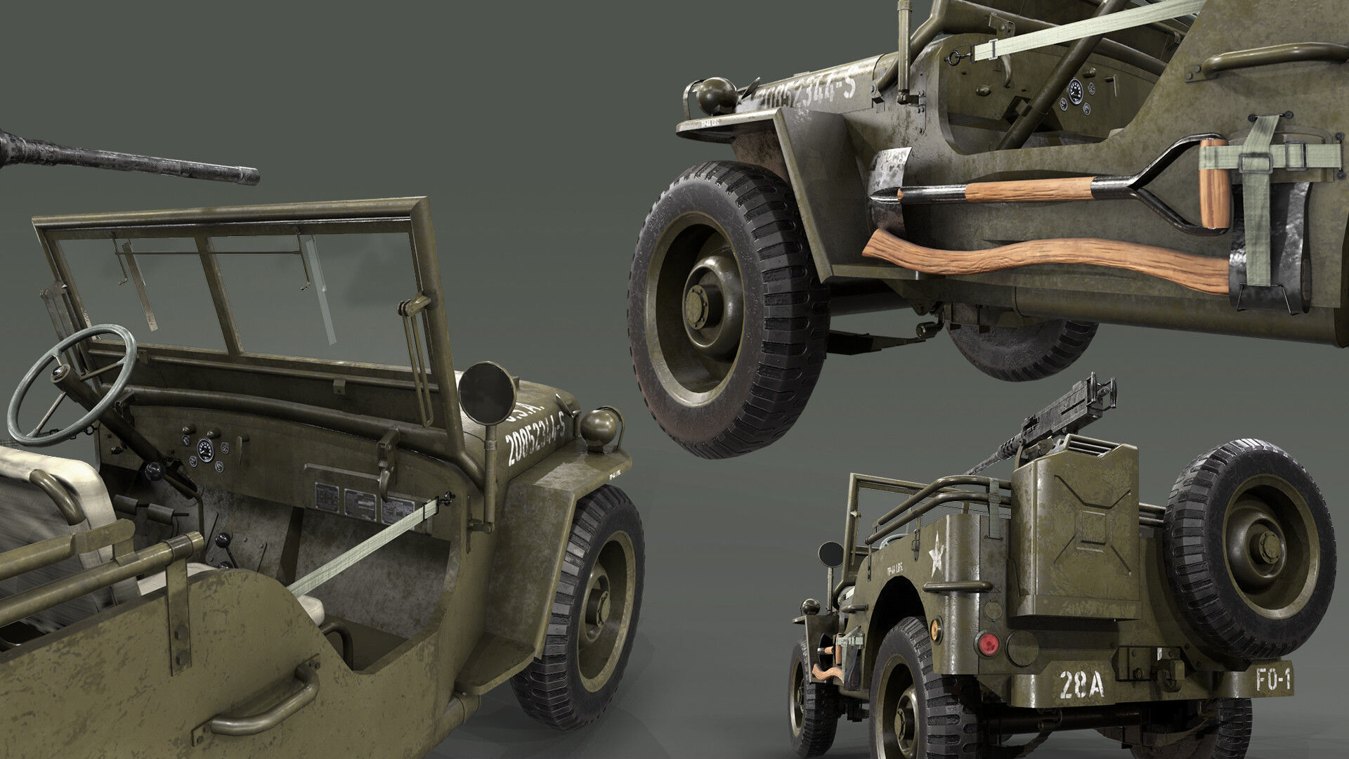 3D Printed Willys Convertible Miniature Car 3D print model_3