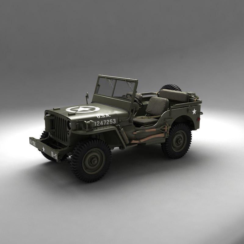 3D Printed Willys Convertible Miniature Car 3D print model_1