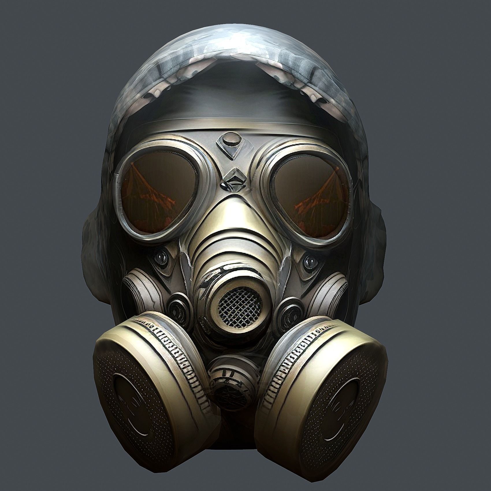 Helmet 3d model military combat Military Low-poly Low-poly 3D model_1