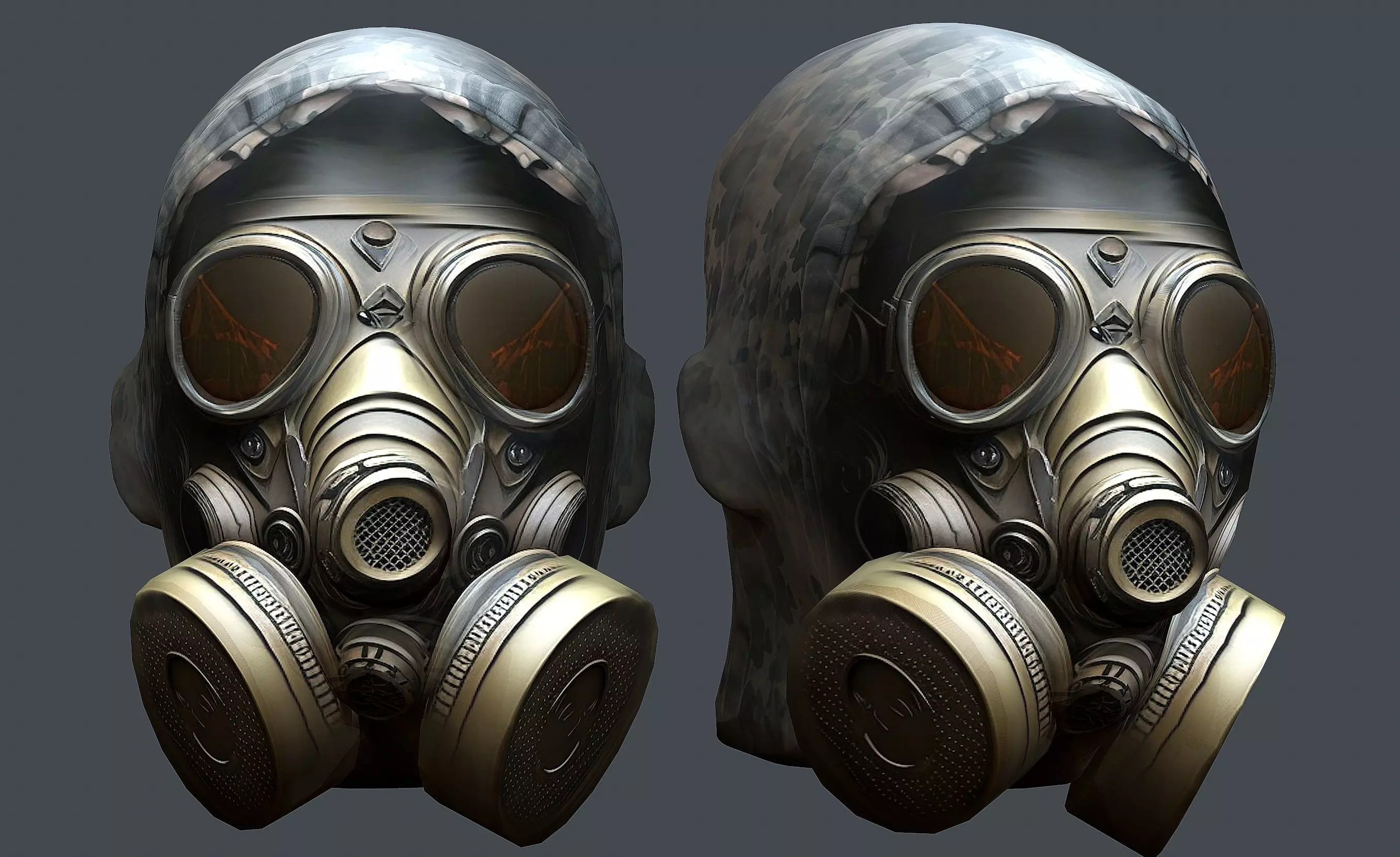 Helmet 3d model military combat Military Low-poly Low-poly 3D model_0