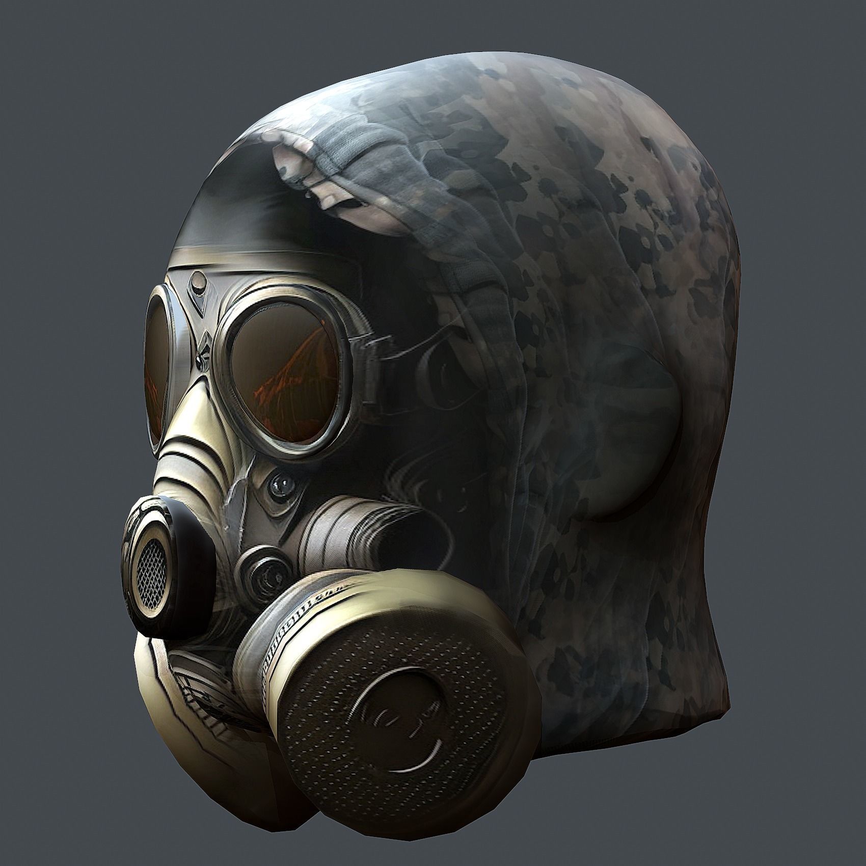 Helmet 3d model military combat Military Low-poly Low-poly 3D model_7