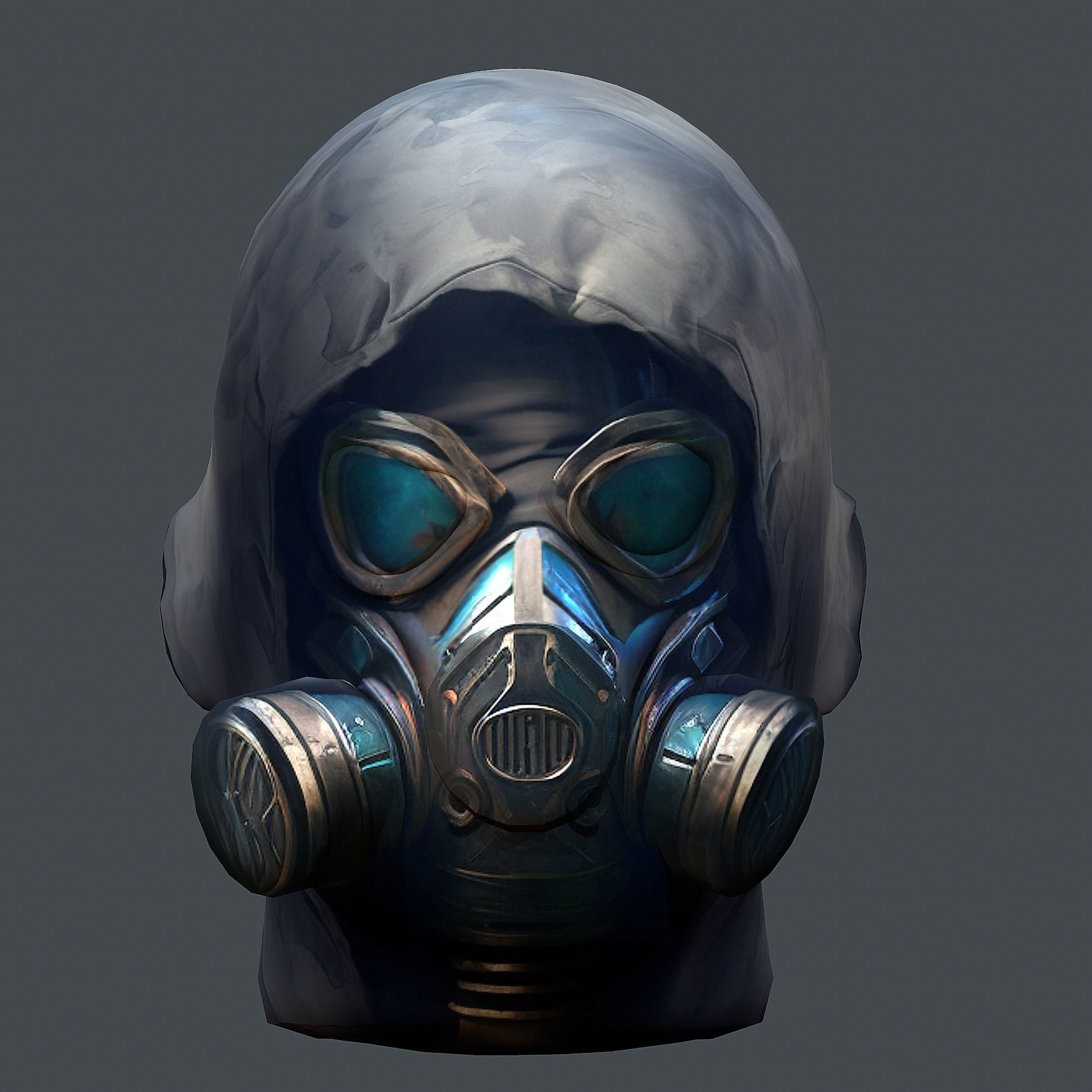 Helmet 3d model military combat Military Low-poly Low-poly 3D model_1