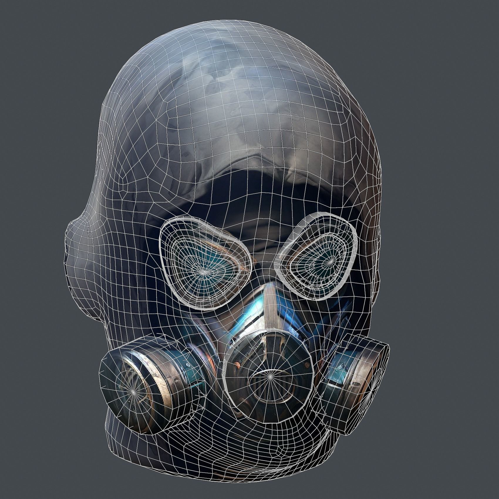 Helmet 3d model military combat Military Low-poly Low-poly 3D model_8