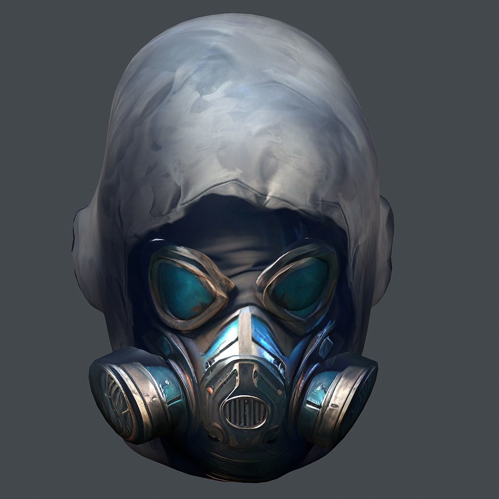 Helmet 3d model military combat Military Low-poly Low-poly 3D model_4