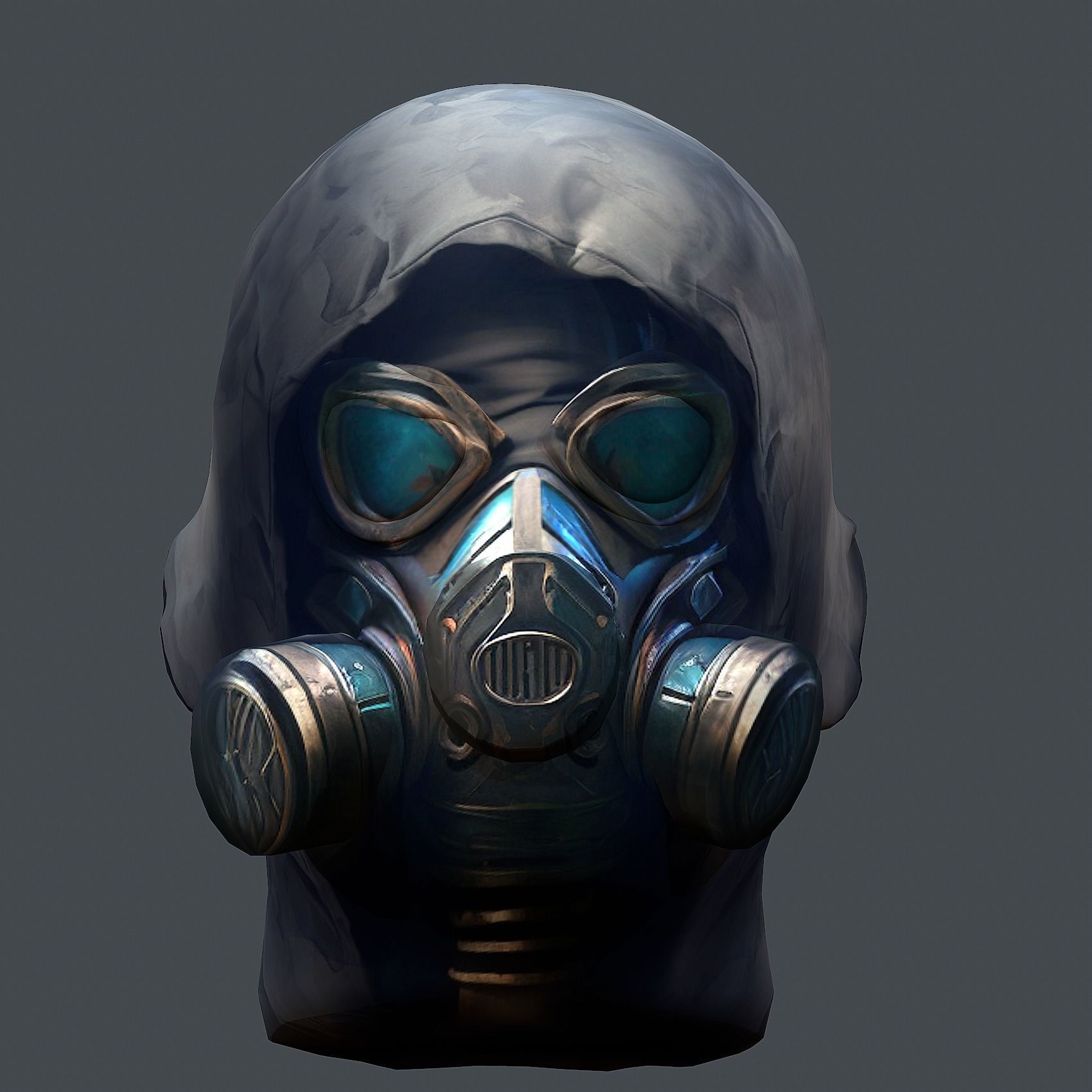 Helmet 3d model military combat Military Low-poly Low-poly 3D model_5