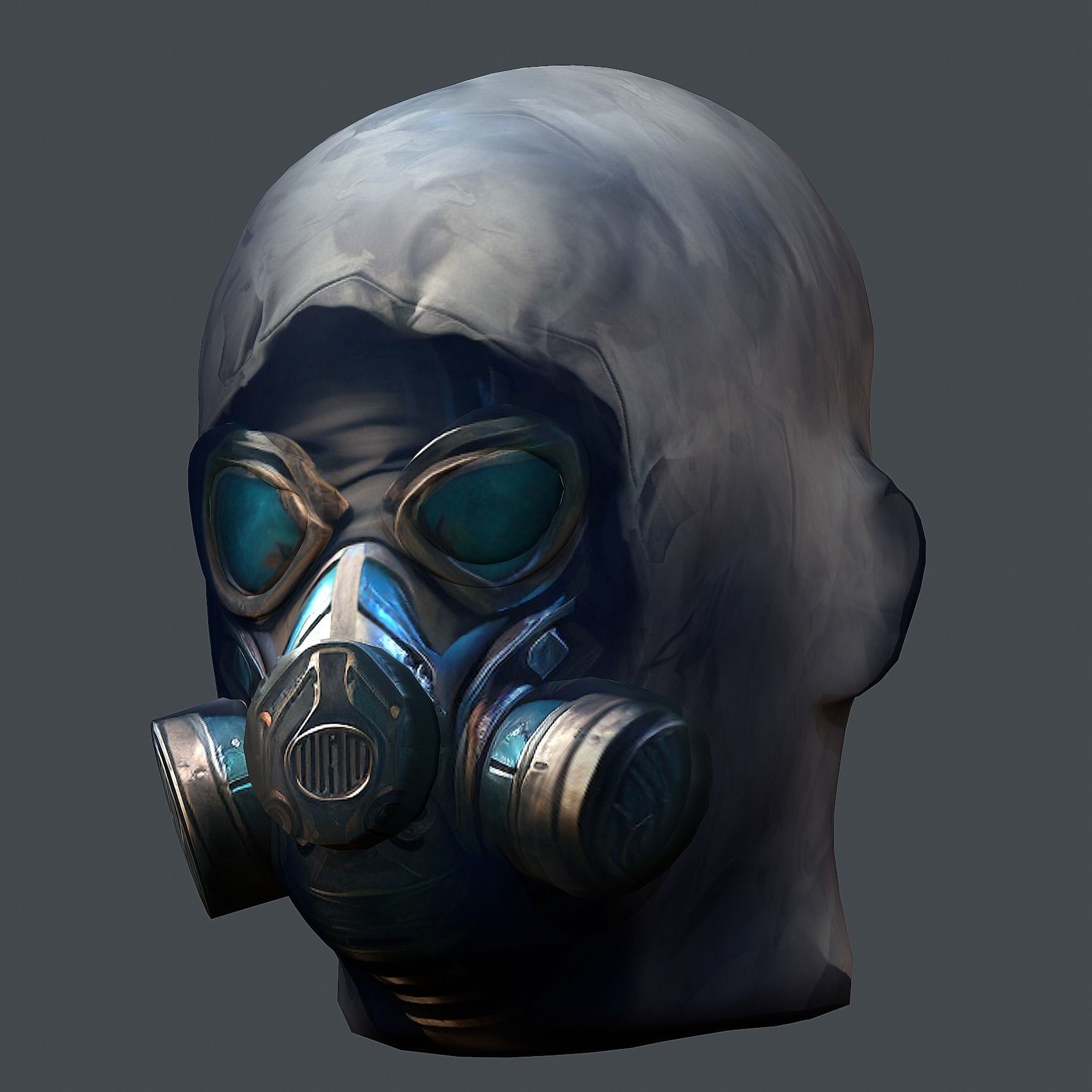 Helmet 3d model military combat Military Low-poly Low-poly 3D model_3