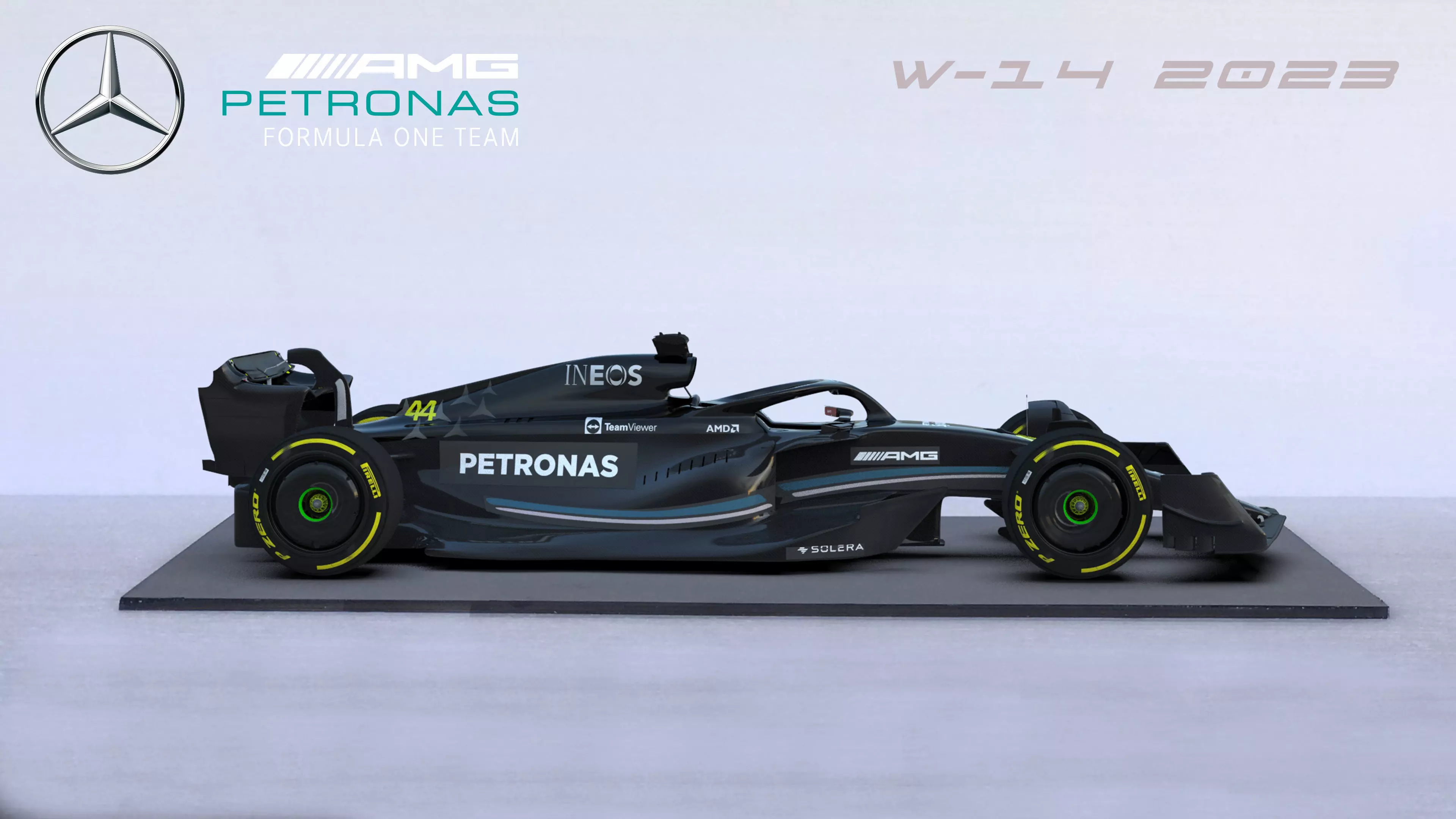 F1 Mercedes AMG 2023 3D print model