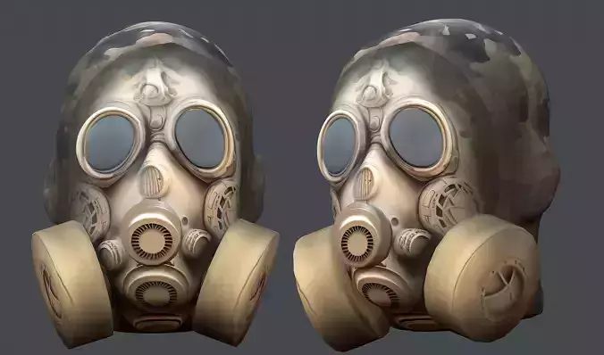 Helmet 3d model military combat Military Low-poly 