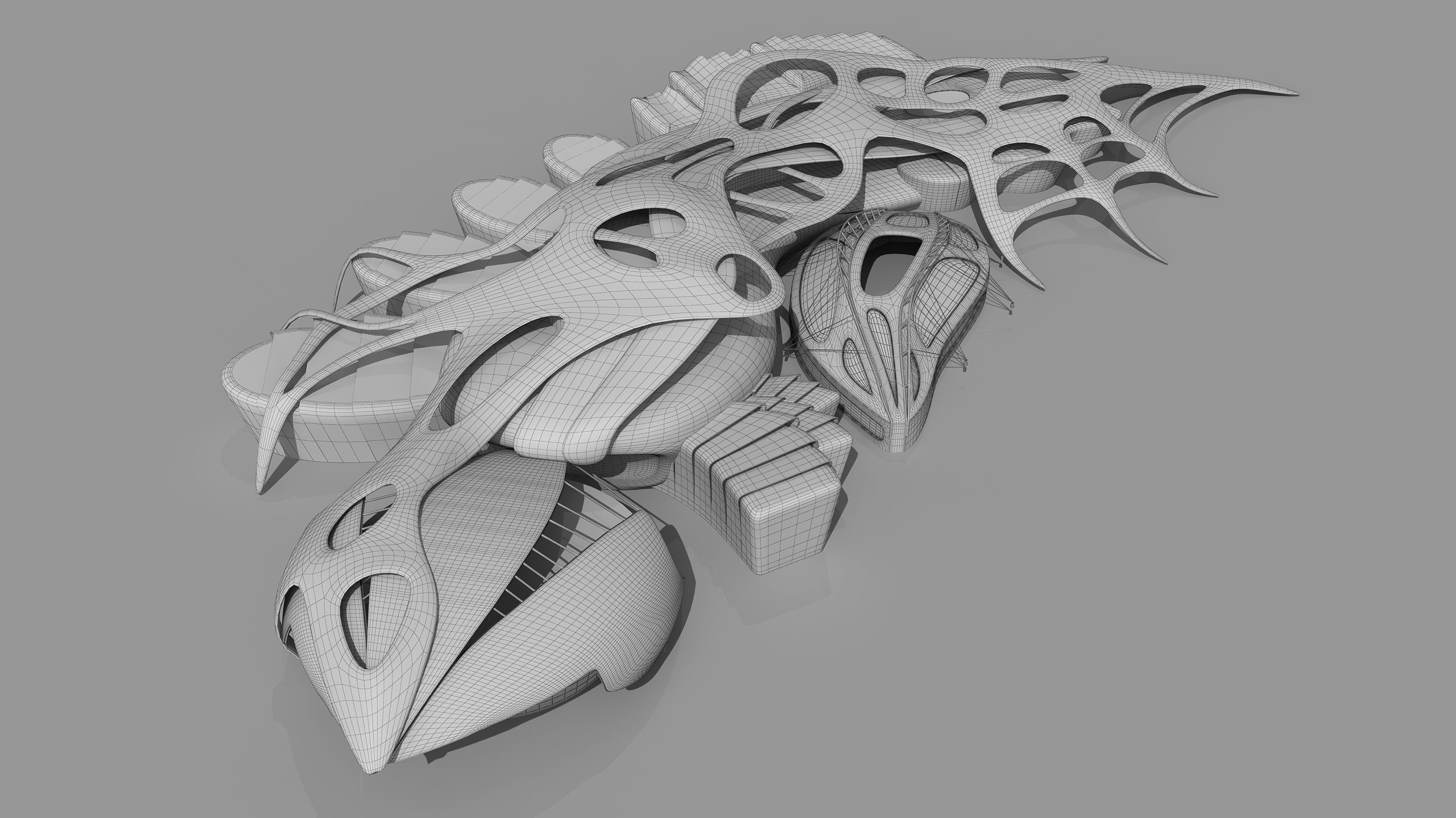 0121 - Organic Building 3D model_10