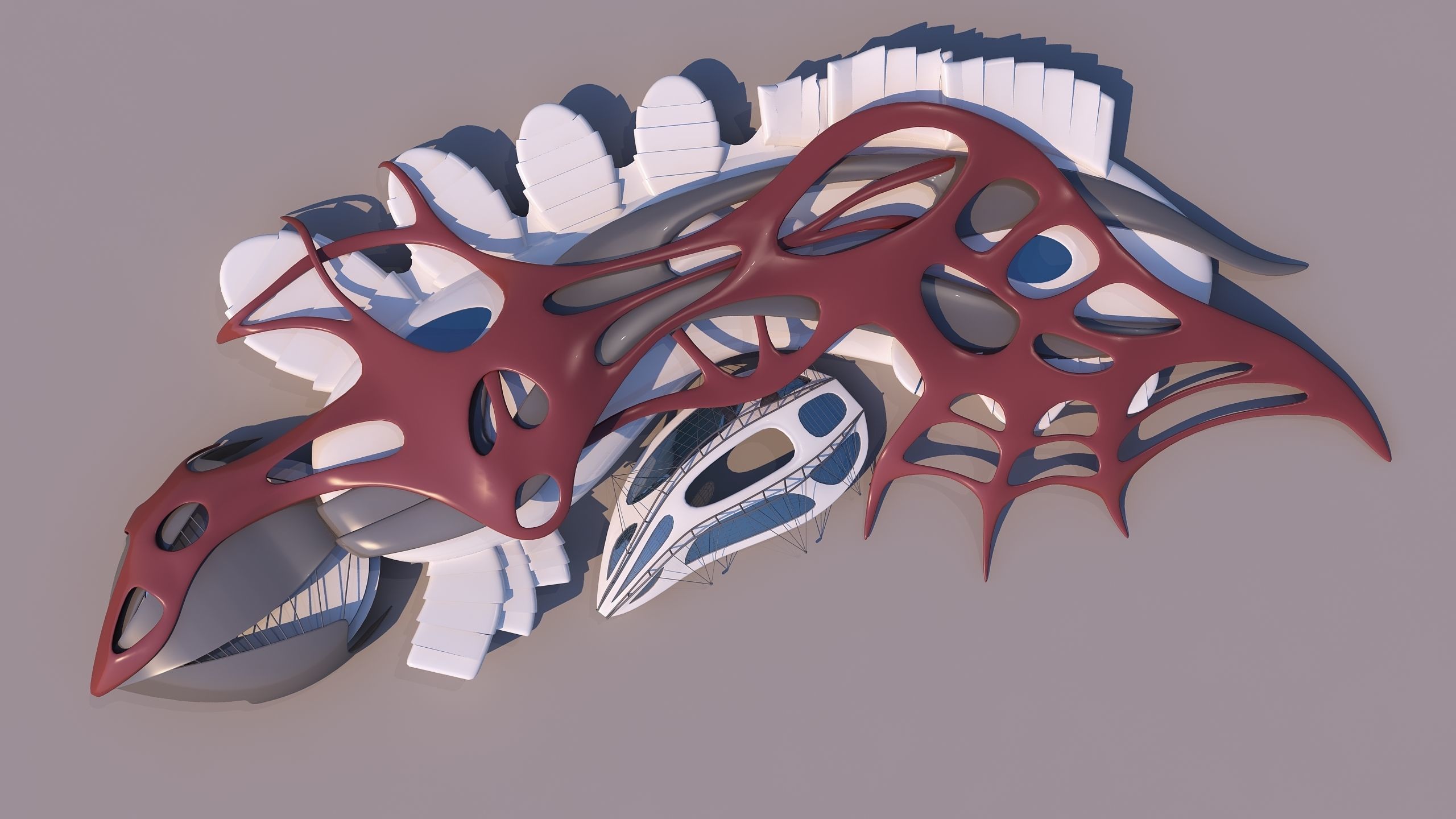 0121 - Organic Building 3D model_7